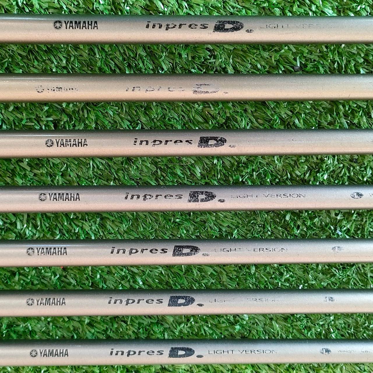** ไม้กอล์ฟสำหรับผู้หญิง ** ชุดเหล็ก YAMAHA INPRES D. มีเหล็ก 6-9 เเละ PW AW SW ก้าน YAMAHA INPRES D FLEX L เหล็ก FORGED แท้ๆ ลอย FORGED ไม้กอล์ฟมือสอง ของแท้ BY NakaraLuxurious