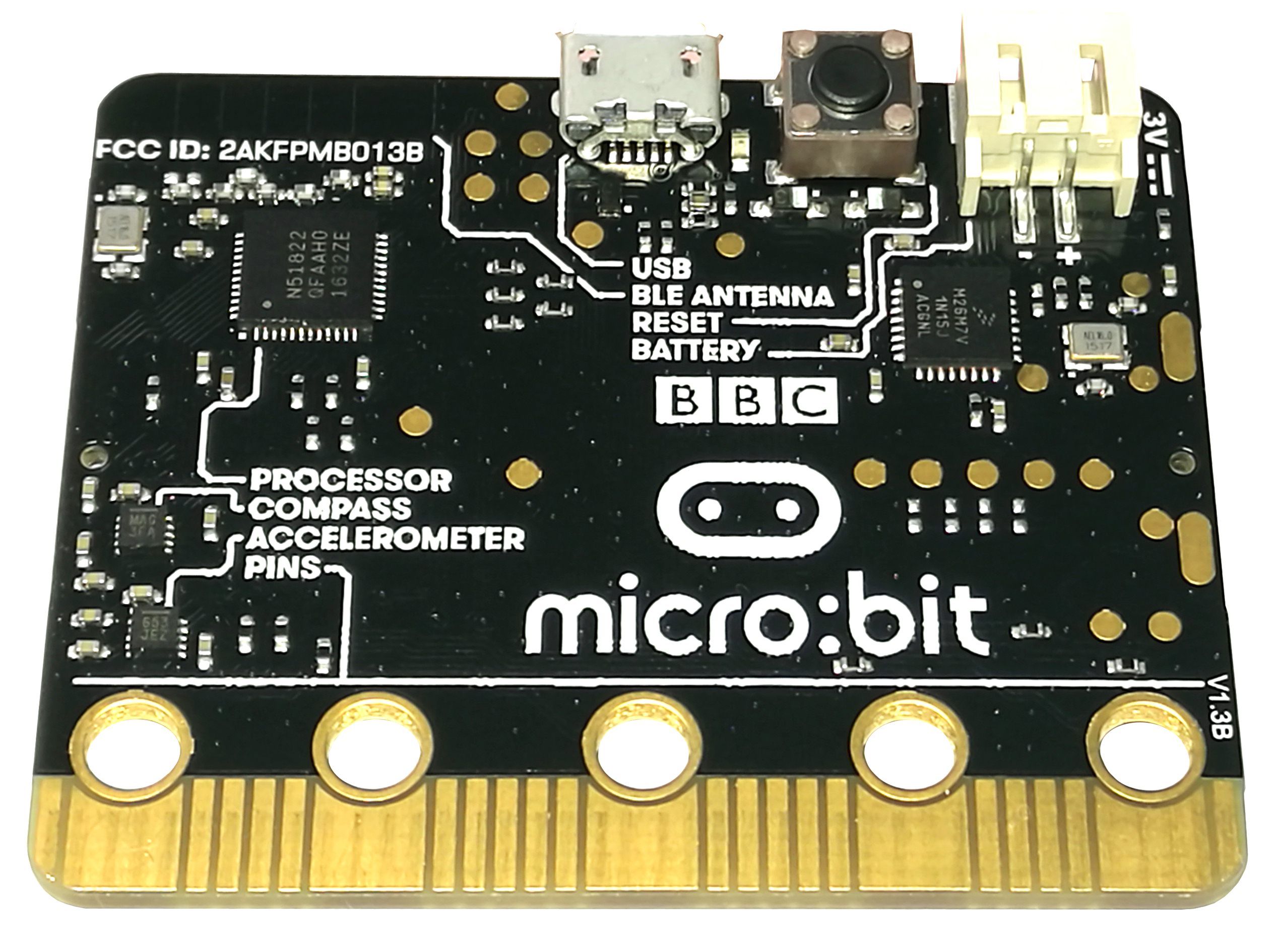 บอร์ด ไมโครบิต microbit พร้อมสาย micro USB