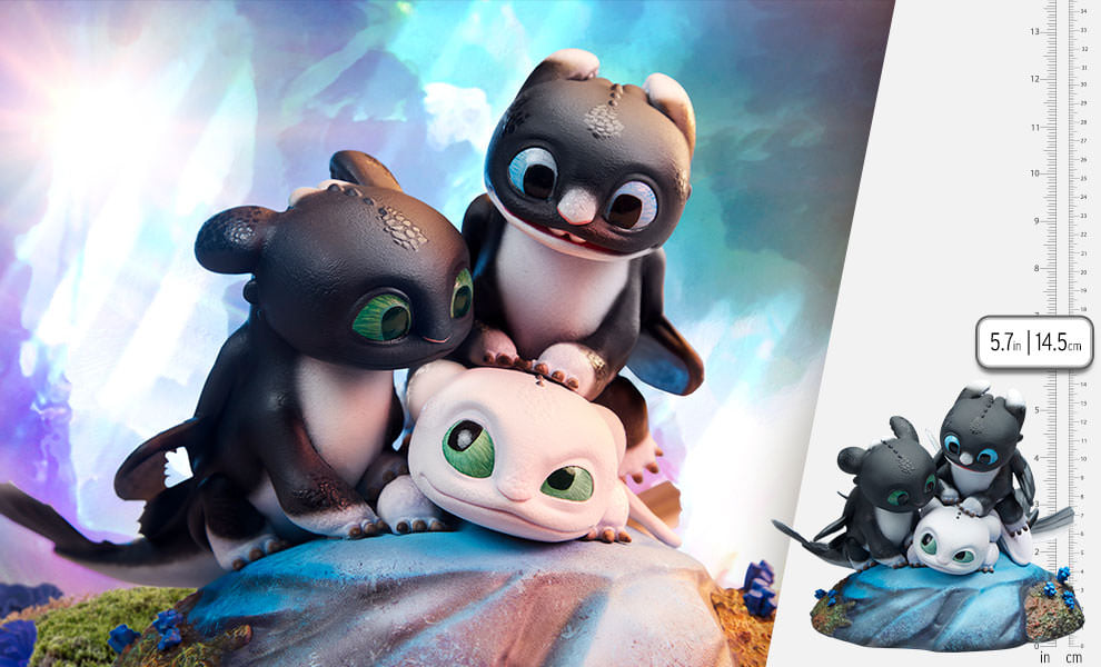 [สั่งจอง] Sideshow 200617 : How to Train Your Dragon III - Dart, Pouncer, and Ruffrunner