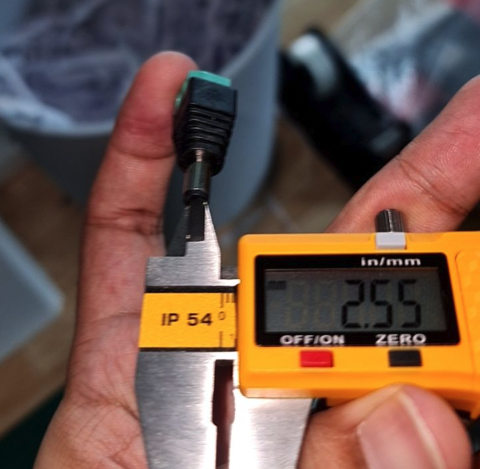 แจ็ค DC 5.5x2.5 mm ตัวผู้ แบบขันน๊อตสายไฟ DC jack terminal screw