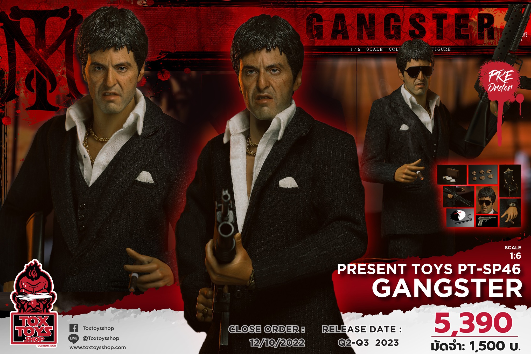 [สั่งจอง] PRESENT TOYS PT-sp46 1/6 : Gangster