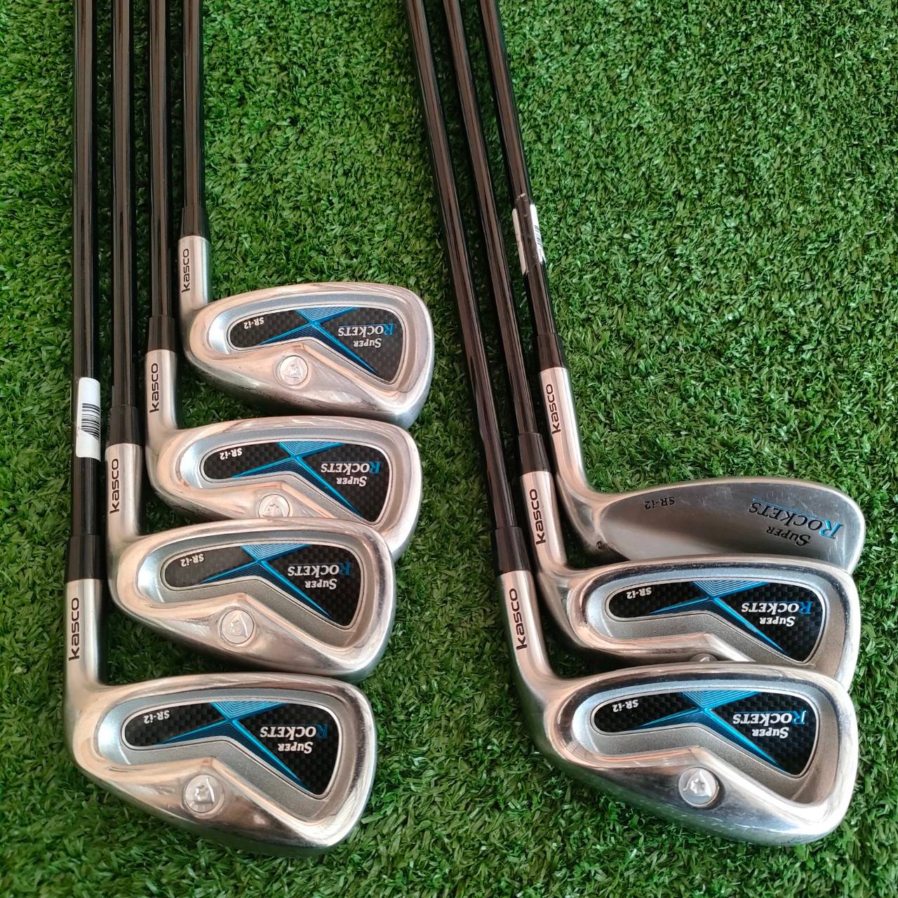 ชุดเหล็ก KASCO SUPER ROCKETS SR-i2 มีเหล็ก 5-9 เเละ PW SW ก้าน KASCO FLEX R MADE IN JAPAN ตีง่าย + ไกลสุดๆ น้ำหนักเบา เน้นตีแบบเบาๆก็โดน และได้ระยะเต็มๆ