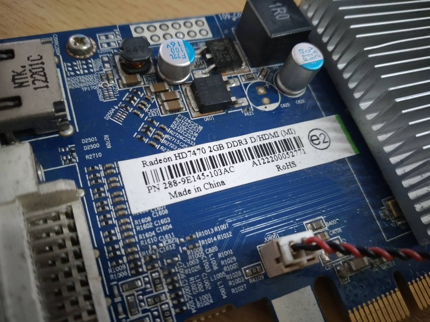 HD7470 2GB DDR3 PCIe 288-9E145-103AC VG.PCP74.701 Graphics Video Card