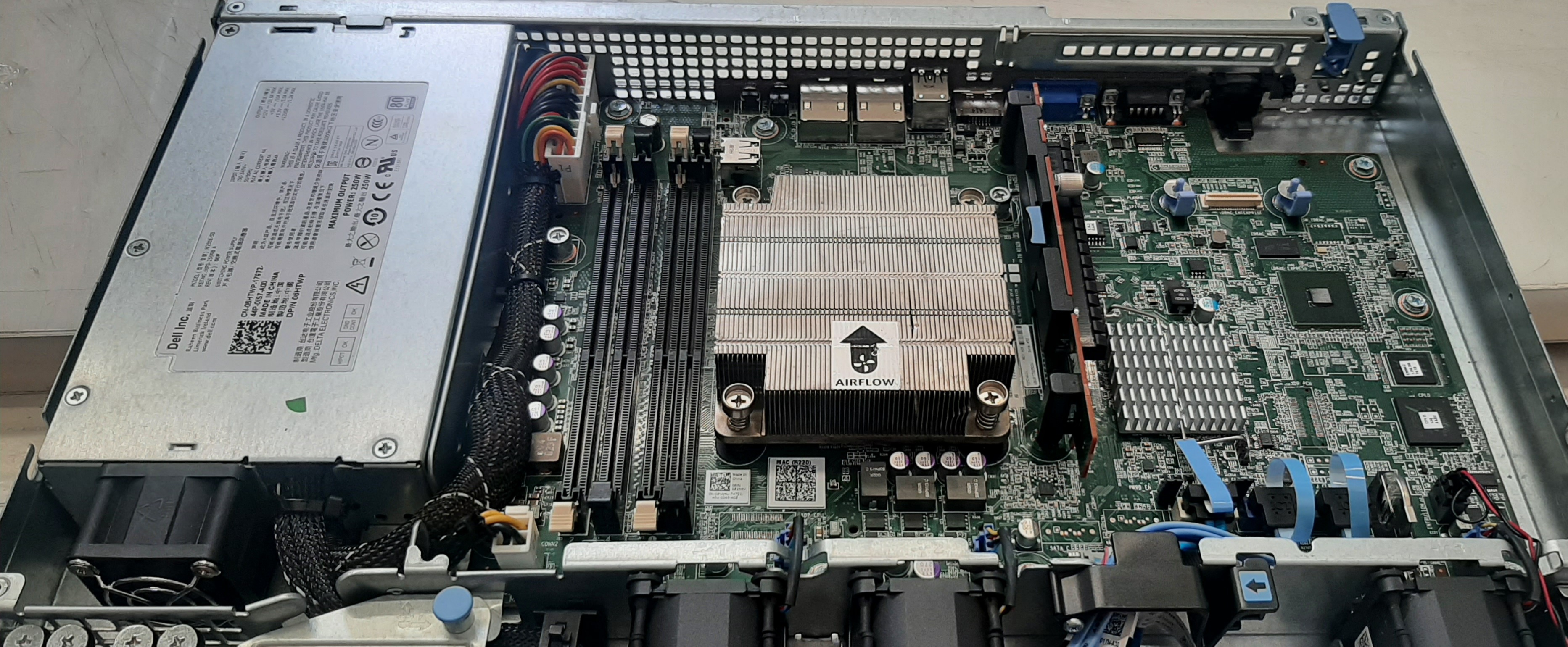 เซิร์ฟเวอร์มือสอง ราคาดี ประกันร้าน Dell PowerEdge R220 (i5-4570 Ram8GB HDD500GB) พร้อมราง Rack A6