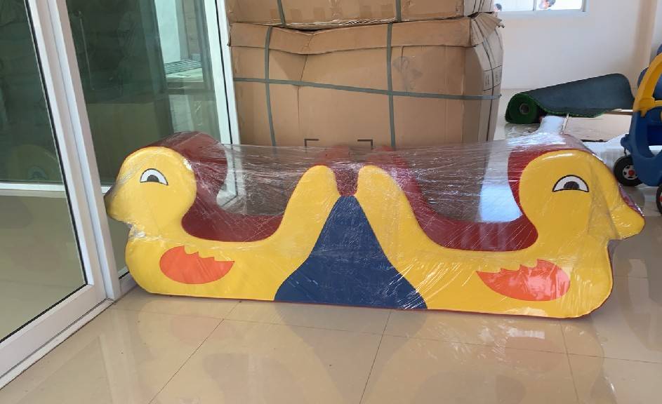เป็ดแฝดหัวนุ่มนิ่ม , โยกเยกสัตว์นุ่มนิ่ม โซฟาเด็ก, เบาะนุ่มนิ่ม, soft play, indoor playground ,ของเล่น