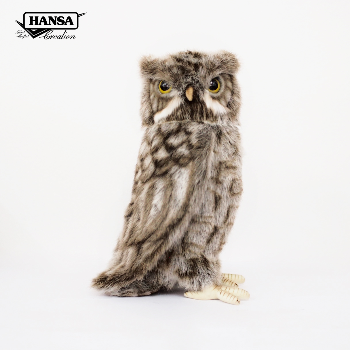 8081 Screech Owl 31cm.H - ตุ๊กตานกเค้าแมว