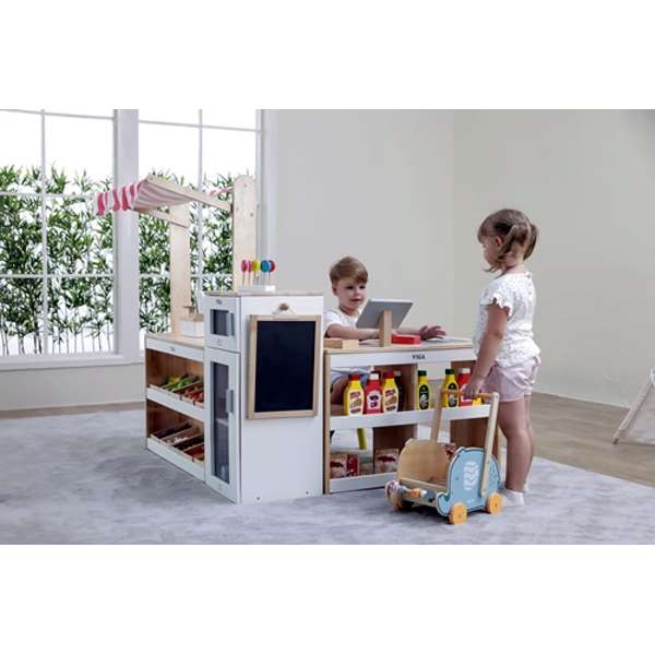 ชุดจำลองแผงขายของคุณหนู, ของเล่นเสริมทักษะ,ของเล่นเด็ก, สื่อการสอนอนุบาล,พร้อมส่ง