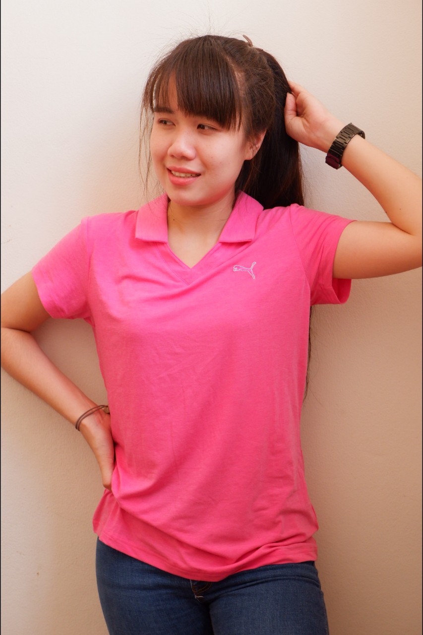 เสื้อกอล์ฟผู้หญิง GOLF POLO PUMA ROAD MAP PUMA WOMEN