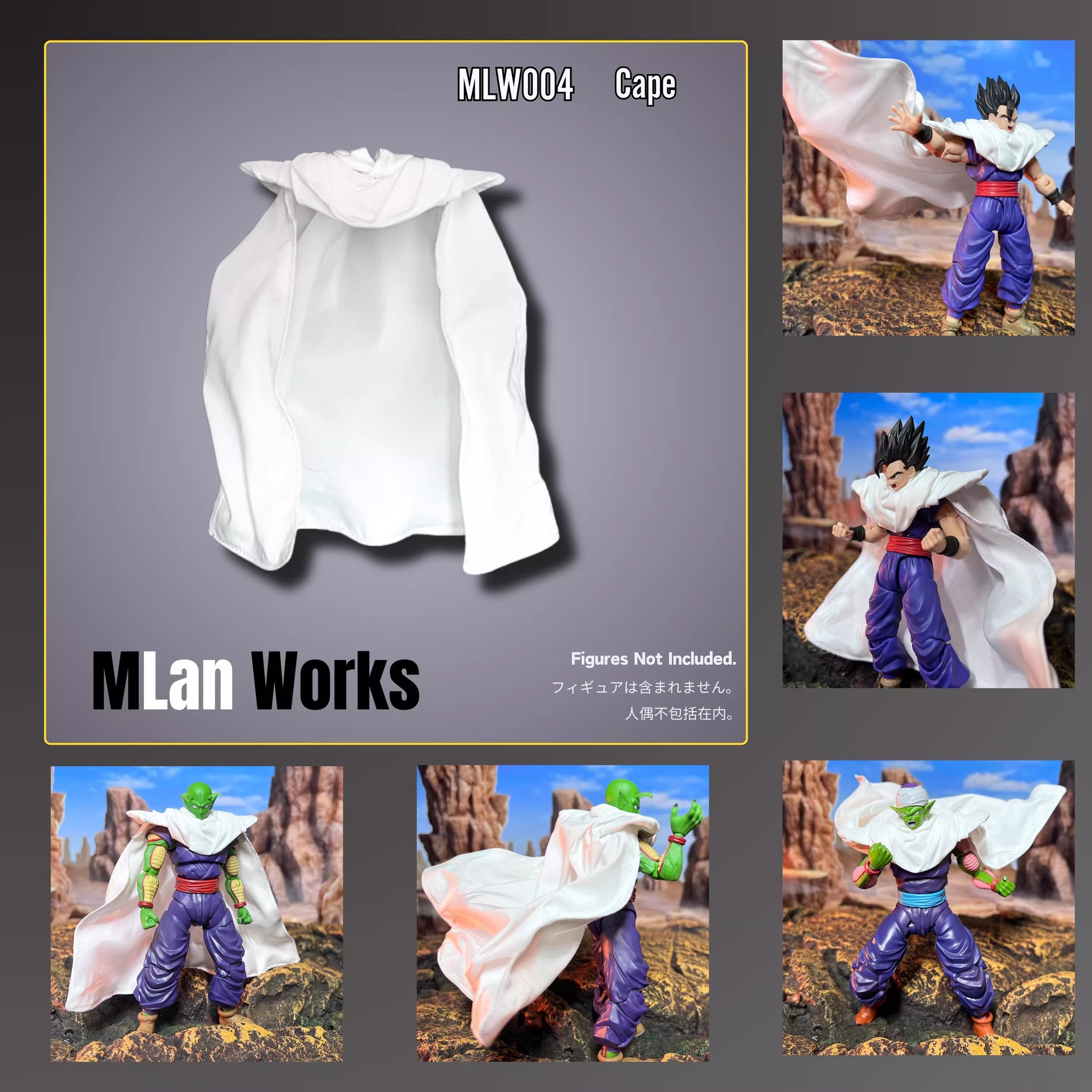 [พร้อมส่ง] "MLan Work kit etc for 1/12 (ชุดผ้า ไม่รวมบอดี้) - MLW004 : Cape"
