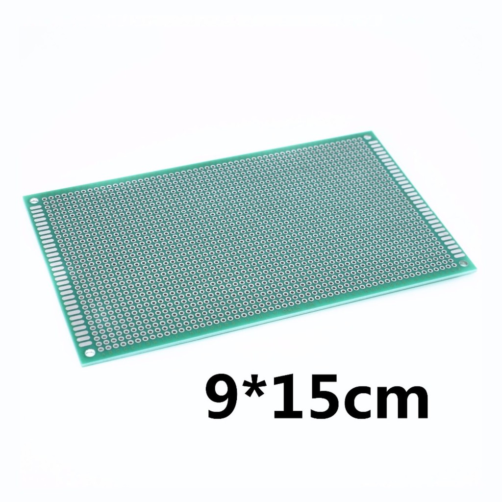 แผ่น PCB 9x15 cm สองหน้า FR-4 2.54mm Double Side Prototype PCB Printed Circuit Board Perfboard