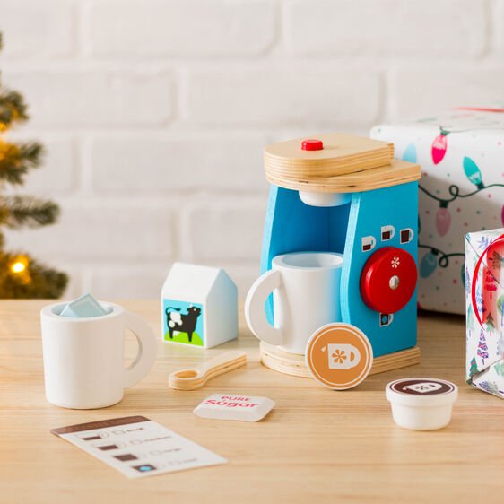 ชุดกาแฟของเล่น Melissa & Doug Wooden Brew & Serve Coffee Set รุ่น 9842 ของเล่นเสริมพัฒนาการเด็ก