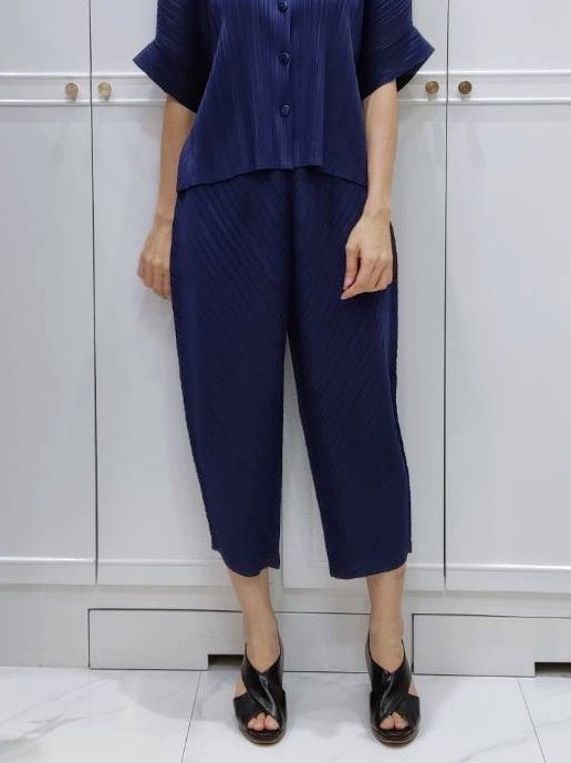 ยาว 32.5นิ้ว!! 2MUAY รุ่น GJO3682 กางเกงผู้หญิง กางเกงพลีทคุณภาพ 12สี FREE SIZE THICKER BOTTOM PLEAT PANTS