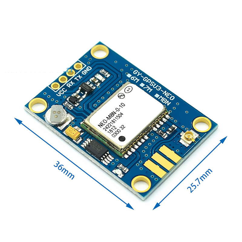 โมดูล GPS GY-NEO-8M V2 flight control GPS module with EEPROM MWC APM2.5 flight control with antenna (Ublox M8N)