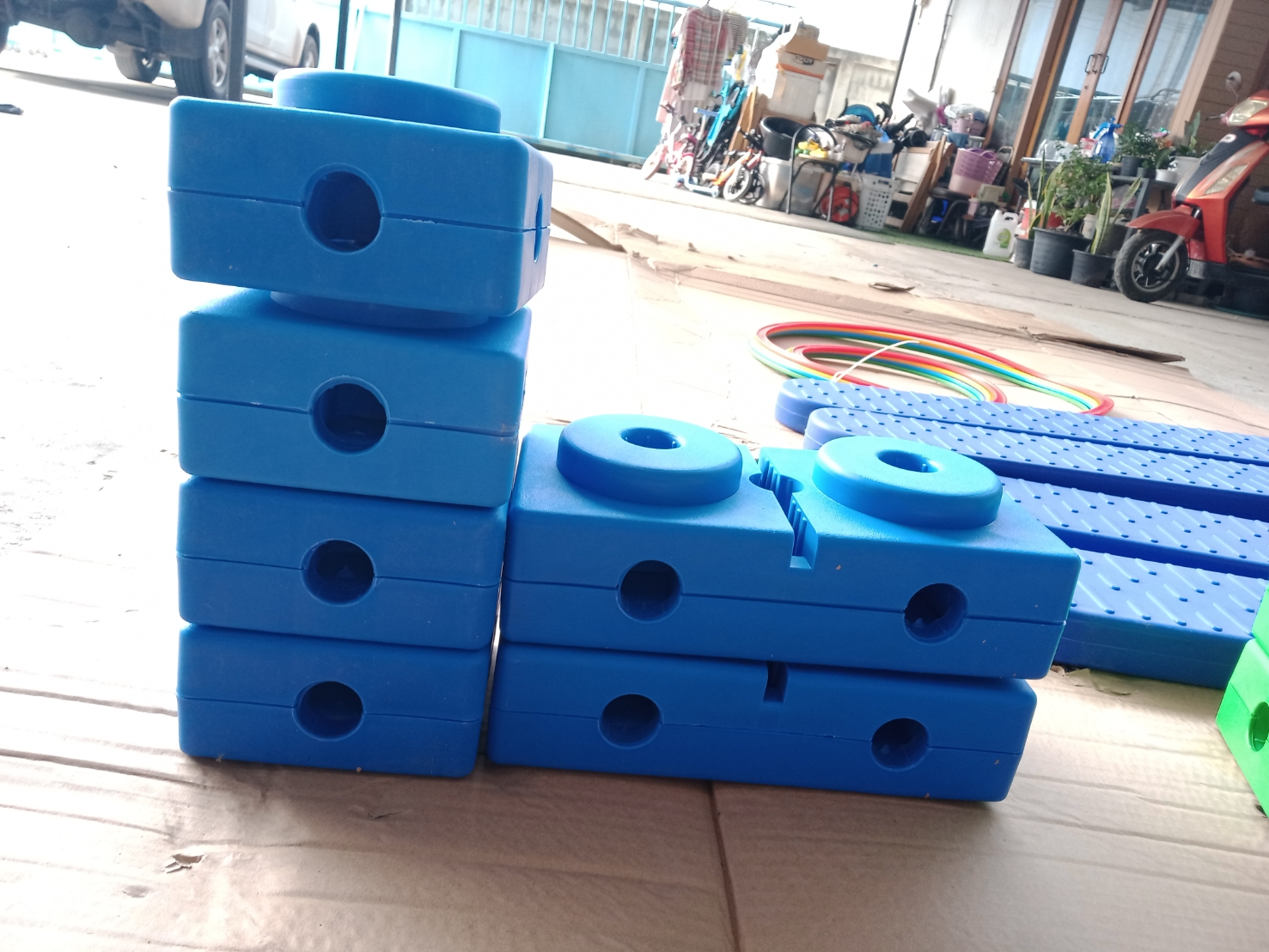 ชุดเสริมพัฒนาการทางเดินฝึกทรงตัวมีมากกว่า 102ชิ้น แถมโยนห่วงช้าง 1 ชุด บล็อคฝึกการเคลื่อนไหว ฝึกกล้ามเนื้อมัดใหญ่ ,บล็อกตัวต่อพลาสติก , ฝึกกายภาพ, ของเล่น, พร้อมส่ง