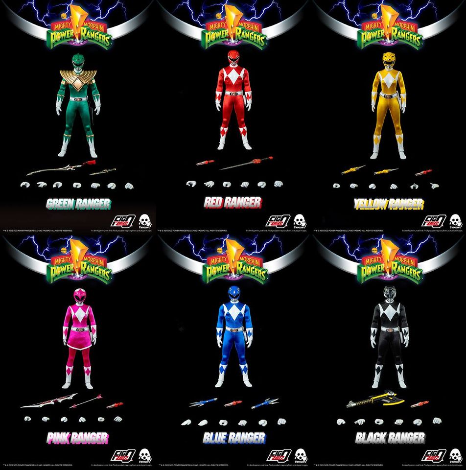[สั่งจอง] Threezero 1/6 : Power Rangers (Classic)