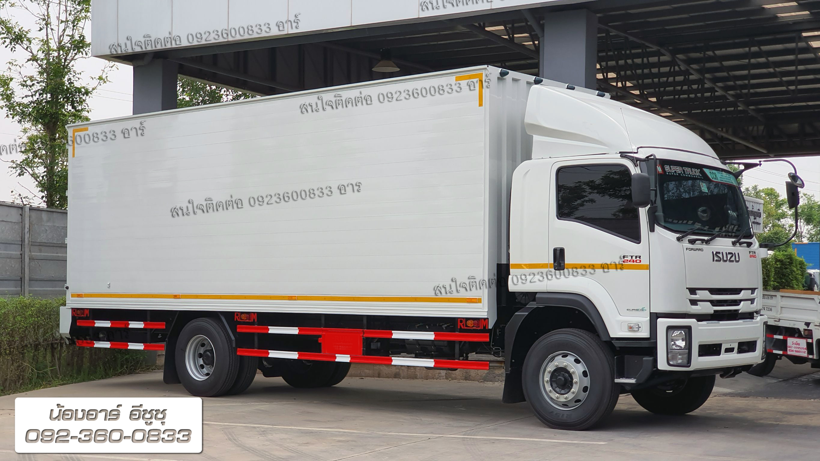 6 ล้อ ISUZU FTR240 แรงม้า พร้อมตู้บรรทุก ประตู 4 บาน