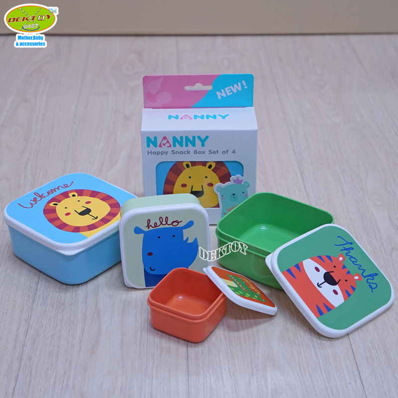 NANNY แนนนี่ ชุดกล่องอาหาร 4 ใบ S4-N488