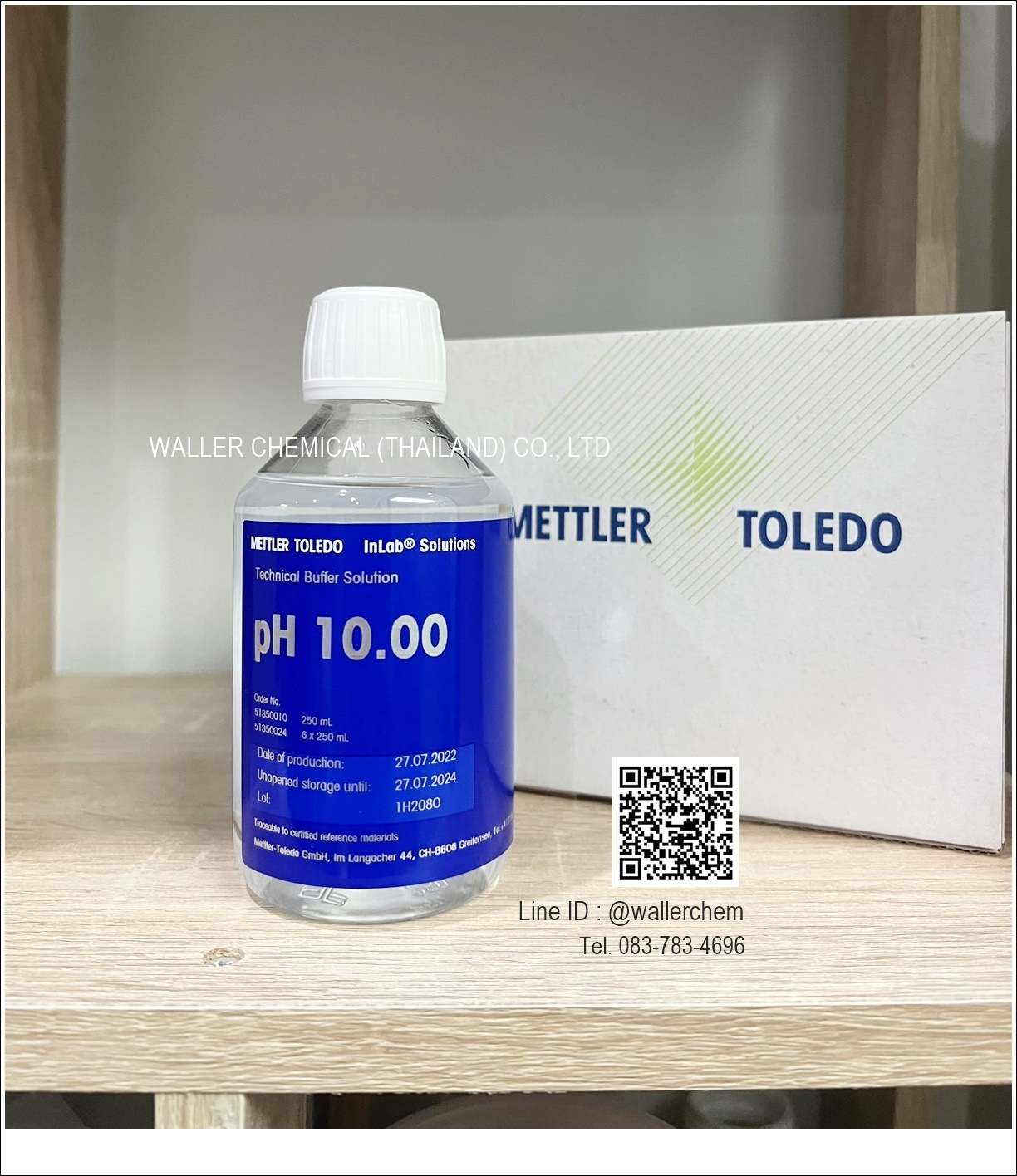 สารละลายบัฟฟเฟอร์ (pH Buffer) 10.00-250ml, Mettler toledo