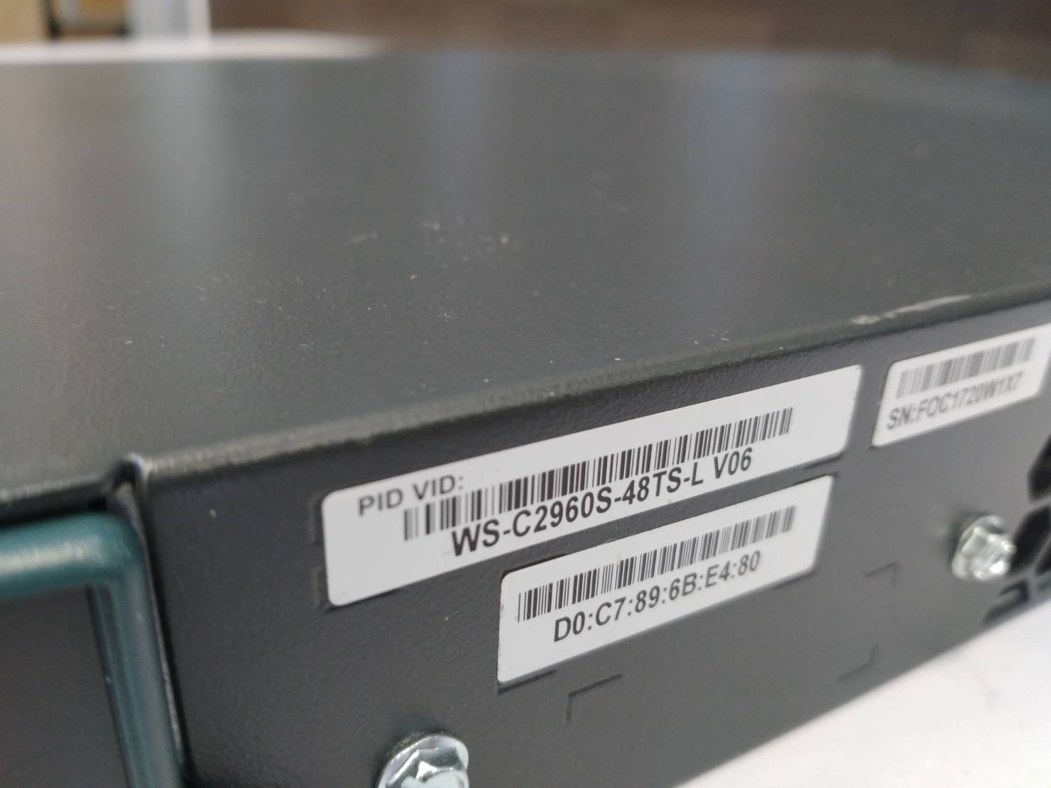 Cisco Catalyst 2960s 48-port 10/100/1000 L2 Gestionado Switch WS-C2960G-48TC-L