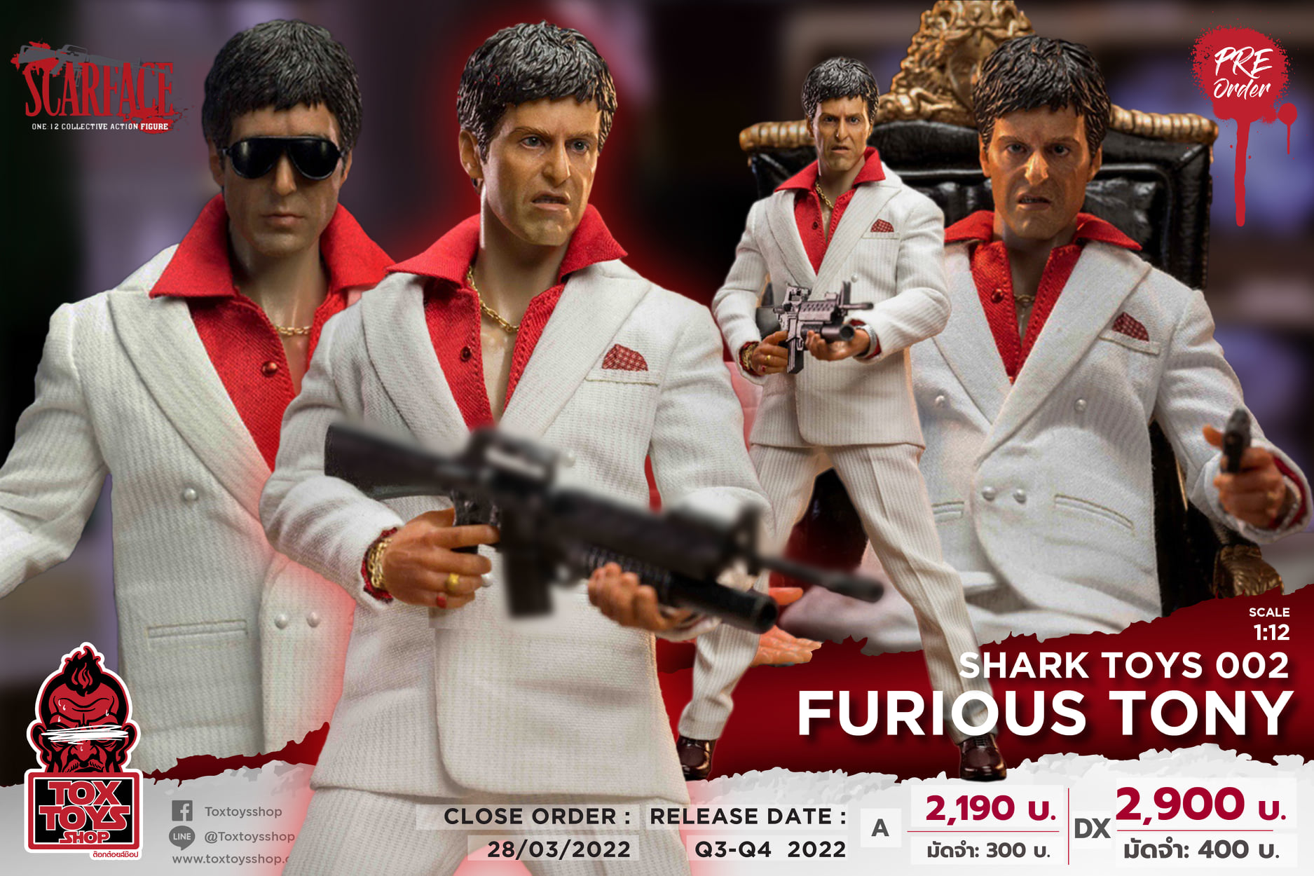 [สั่งจอง]SHARK TOYS 002 1/12 : Furious Tony