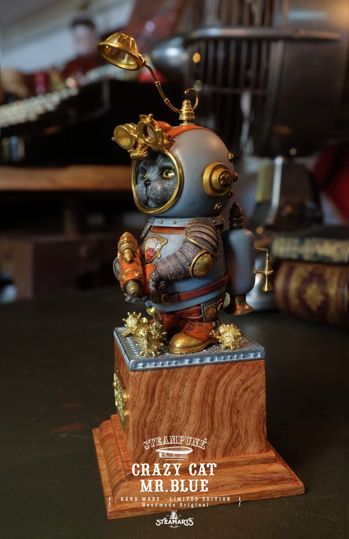 [สั่งจอง]STEAMARTS : CRAZY CAT MR.BLUE [Grey/Blue version]