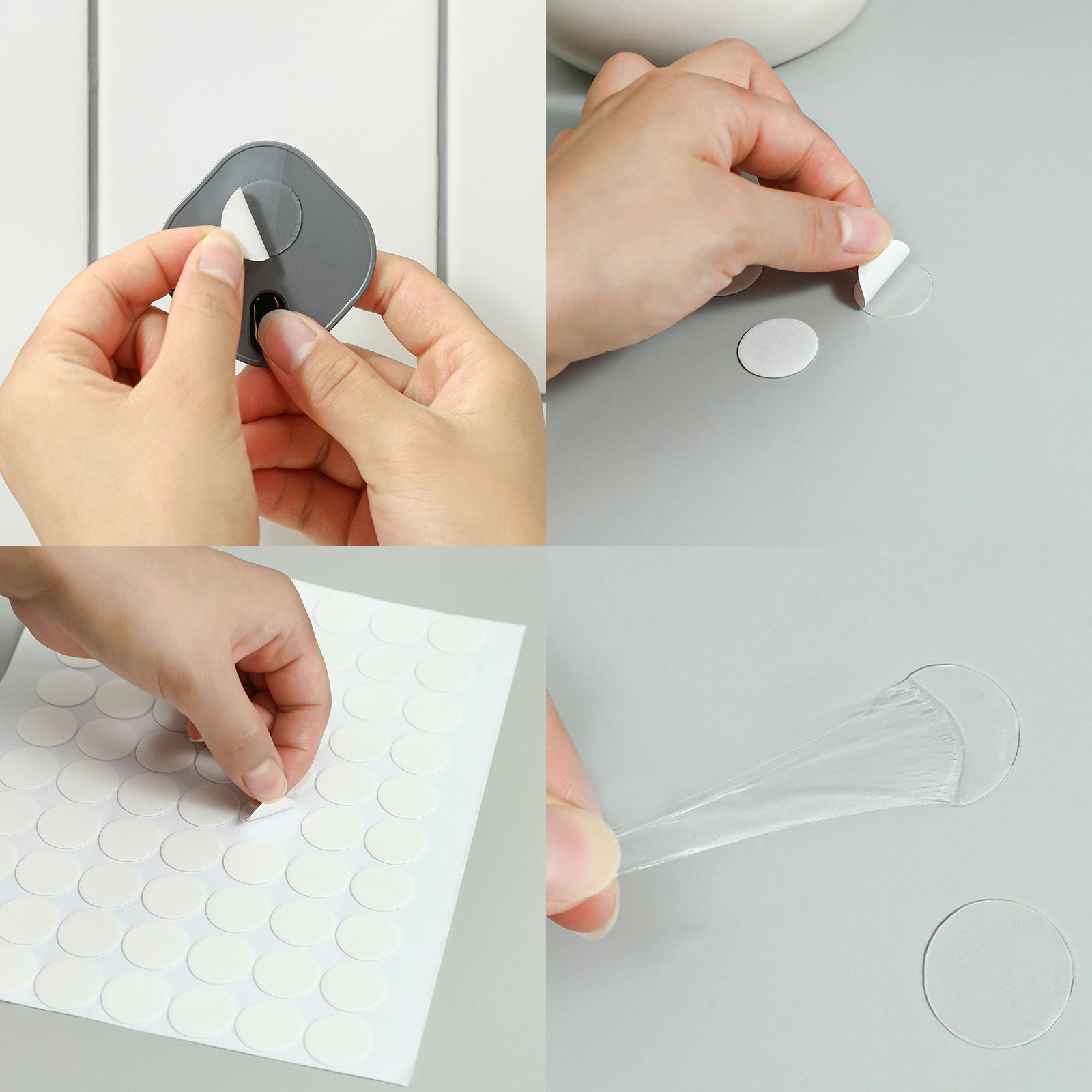 เทปใส 2หน้า นาโนเมจิก ติดหนึบ ลอกออกติดใหม่ได้ ล้างน้ำ เป่าแห้ง ใช้ซ้ำได้ มีหลายขนาดให้เลือก