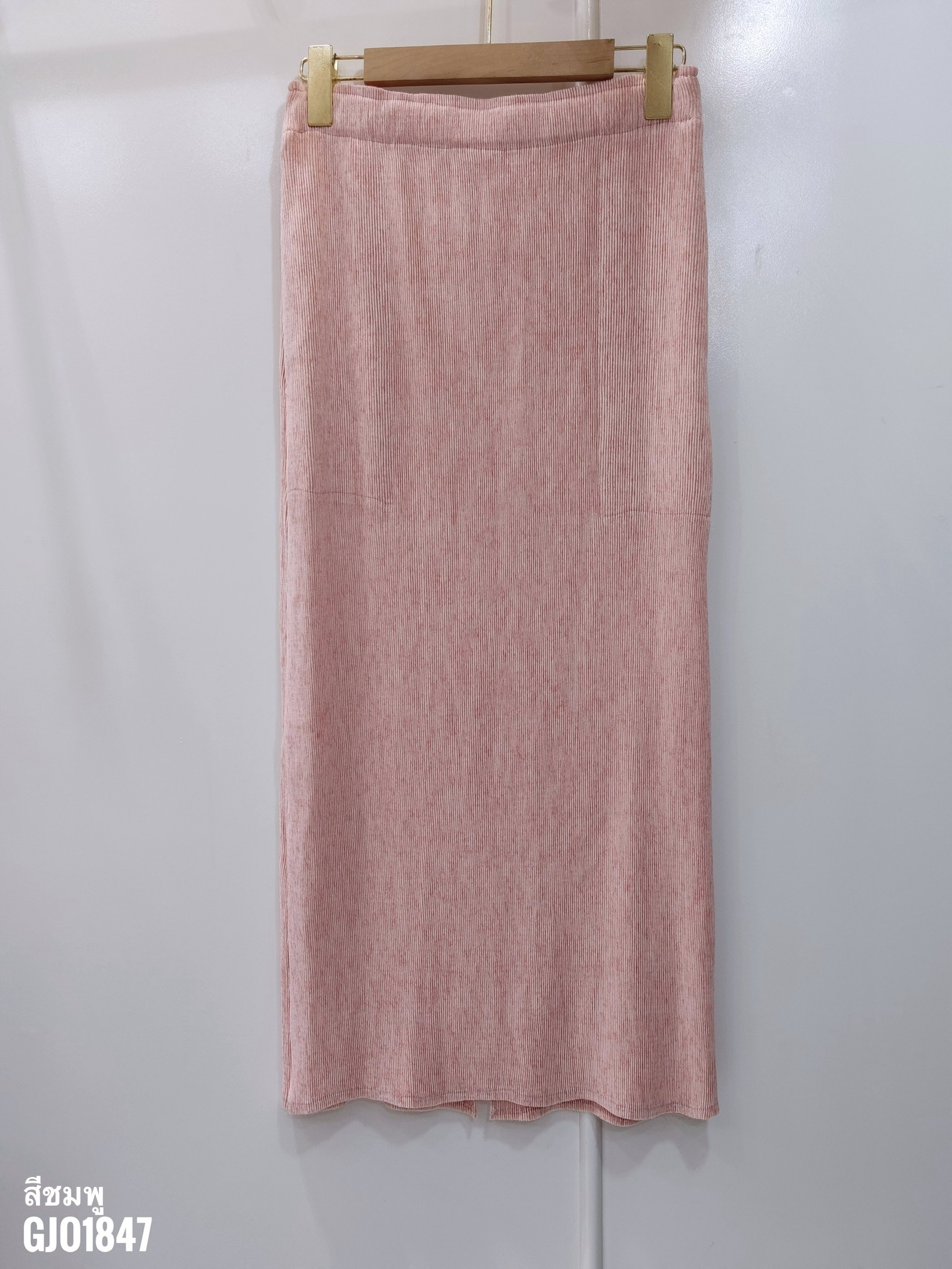 ปรับราคาลง20%!! ยาว 33.5นิ้ว! 2MUAY รุ่น GJO1847 กระโปรงพลีทคุณภาพ PENCIL KNIT PLEATED SKIRT 7 สี FREE SIZE