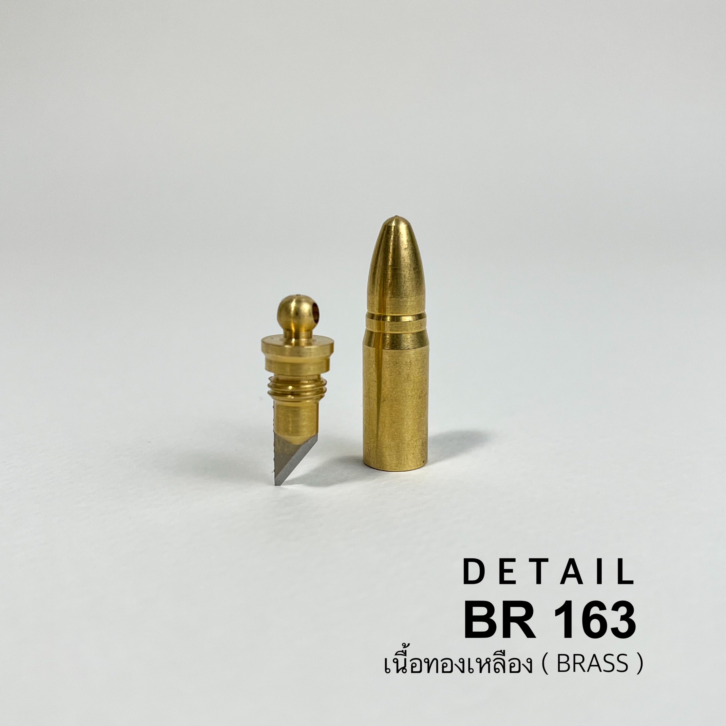 BR163 จี้สร้อยคอ เครื่องประดับ ไม่รวมเชือก อุปกรณ์ทองเหลืองแท้ อุปกรณ์งานหนัง **ราคาต่อชิ้น**