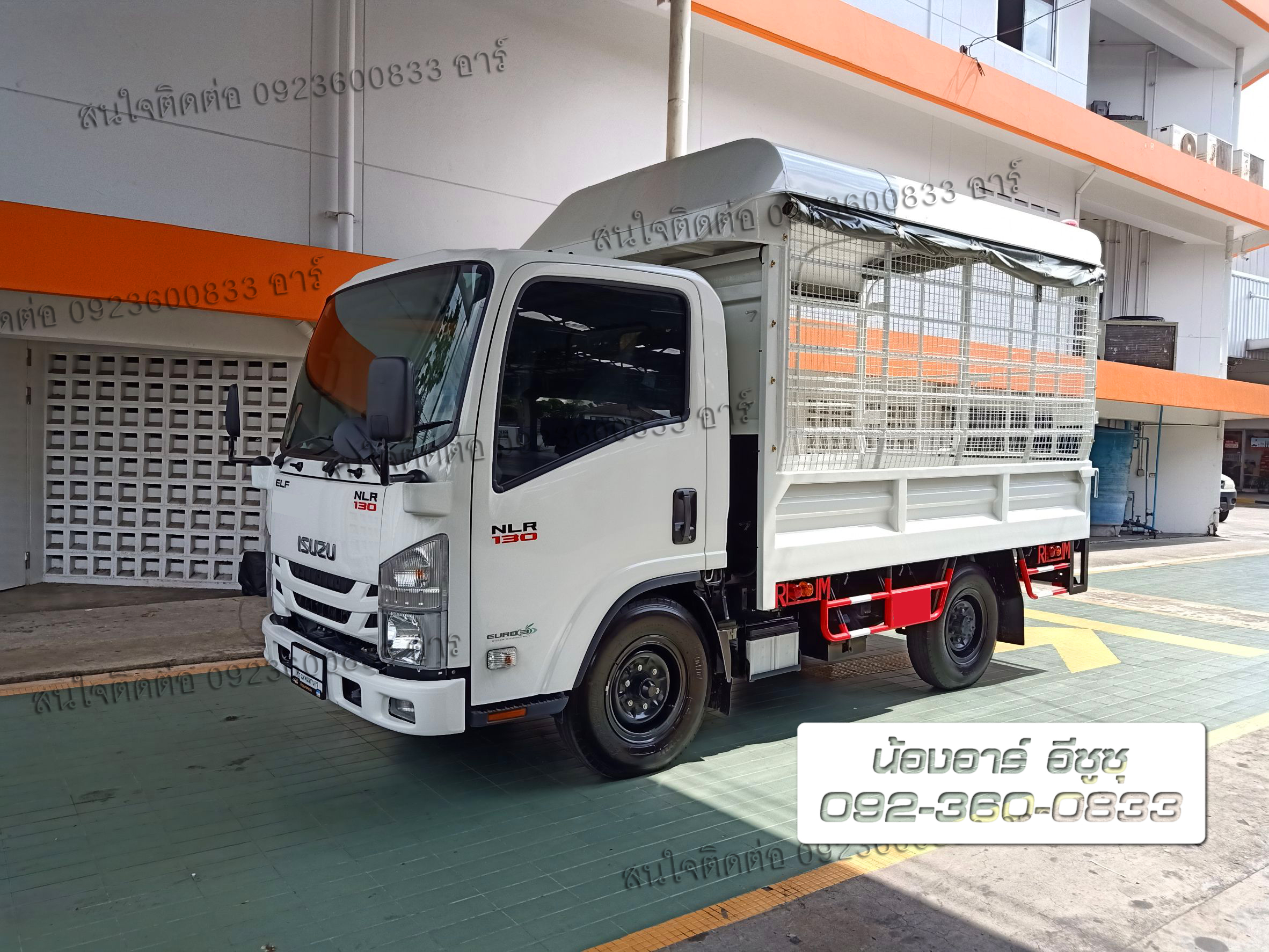 4 ล้อ ISUZU NLR130 แรงม้า พร้อมกระบะคอกหลังคา