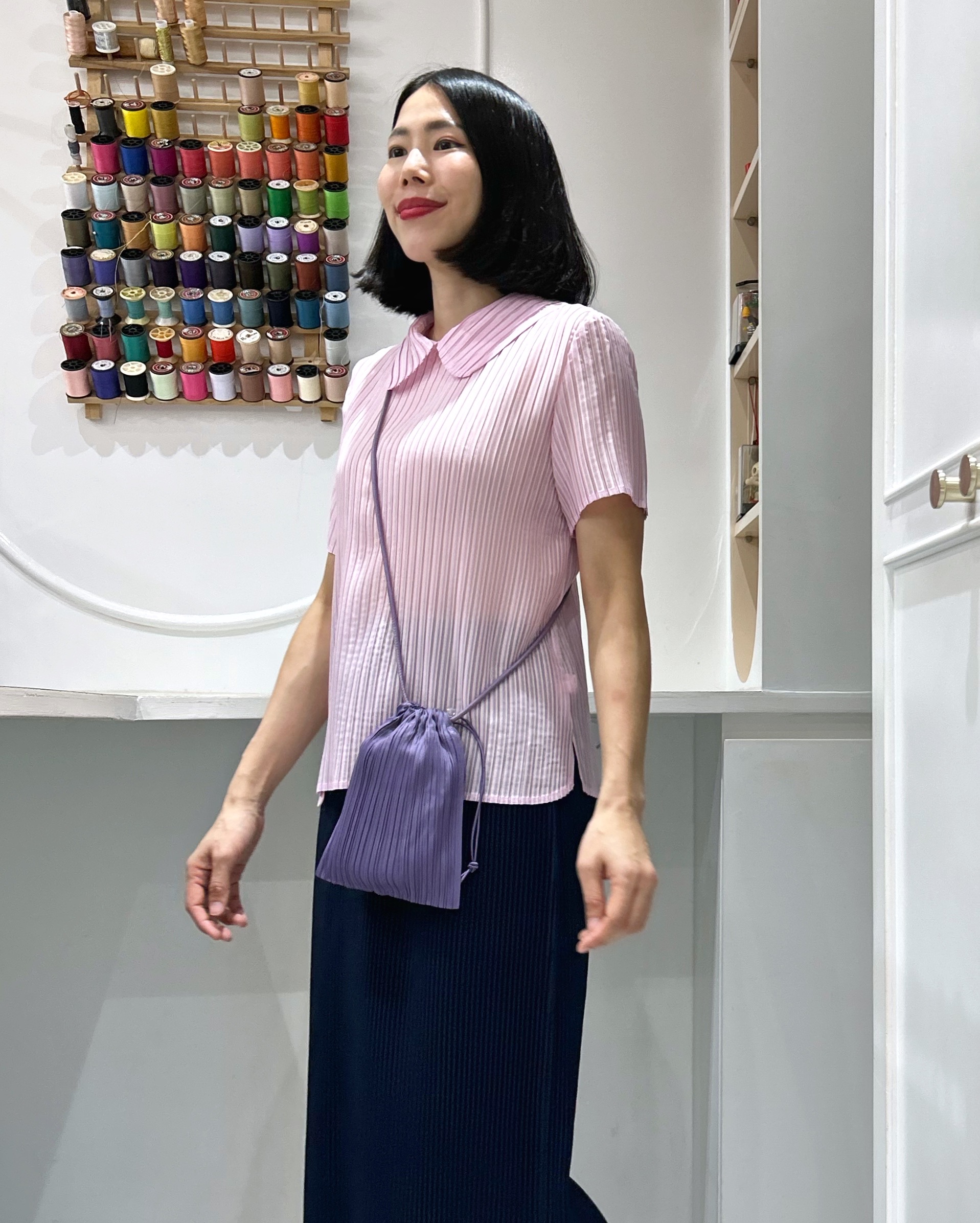 2MUAY รุ่น GJO998 กระเป๋าอัดพลีท PETITE PLEATED BAG 7 สี FREE SIZE