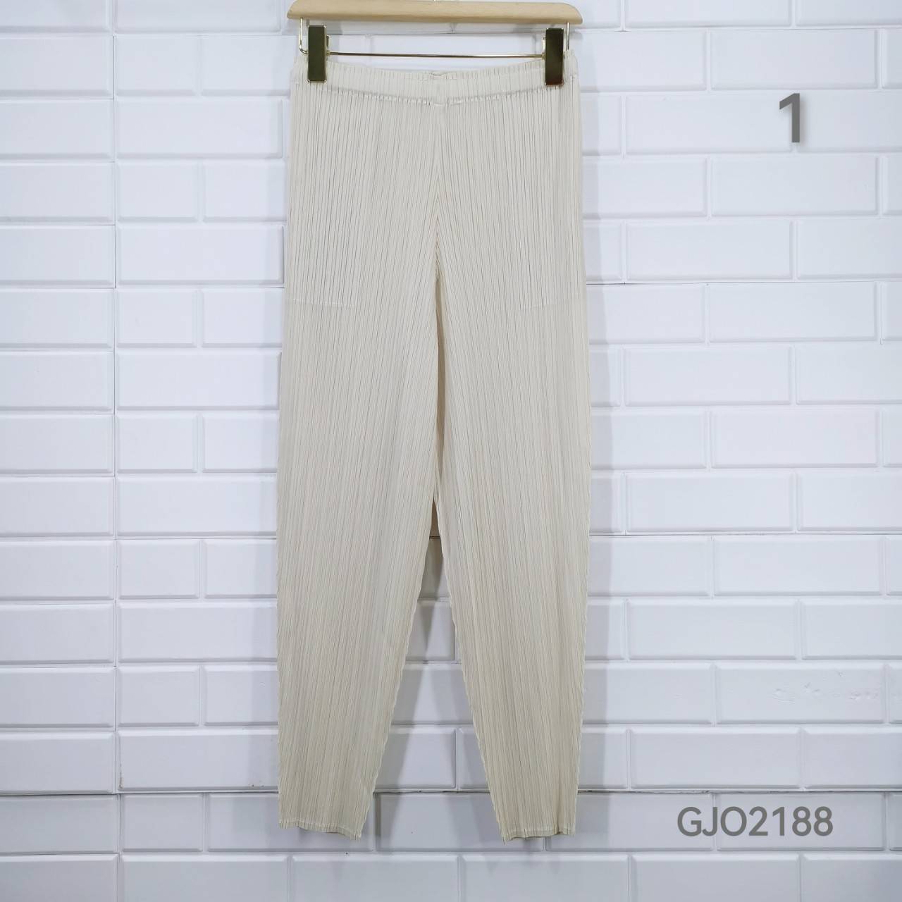 ยาว 34นิ้ว!! 2MUAY รุ่น GJO2188 กางเกงผู้หญิง กางเกงอัดพลีทคุณภาพ 12สี FREE SIZE CASUAL FIT PLEATES PANTS