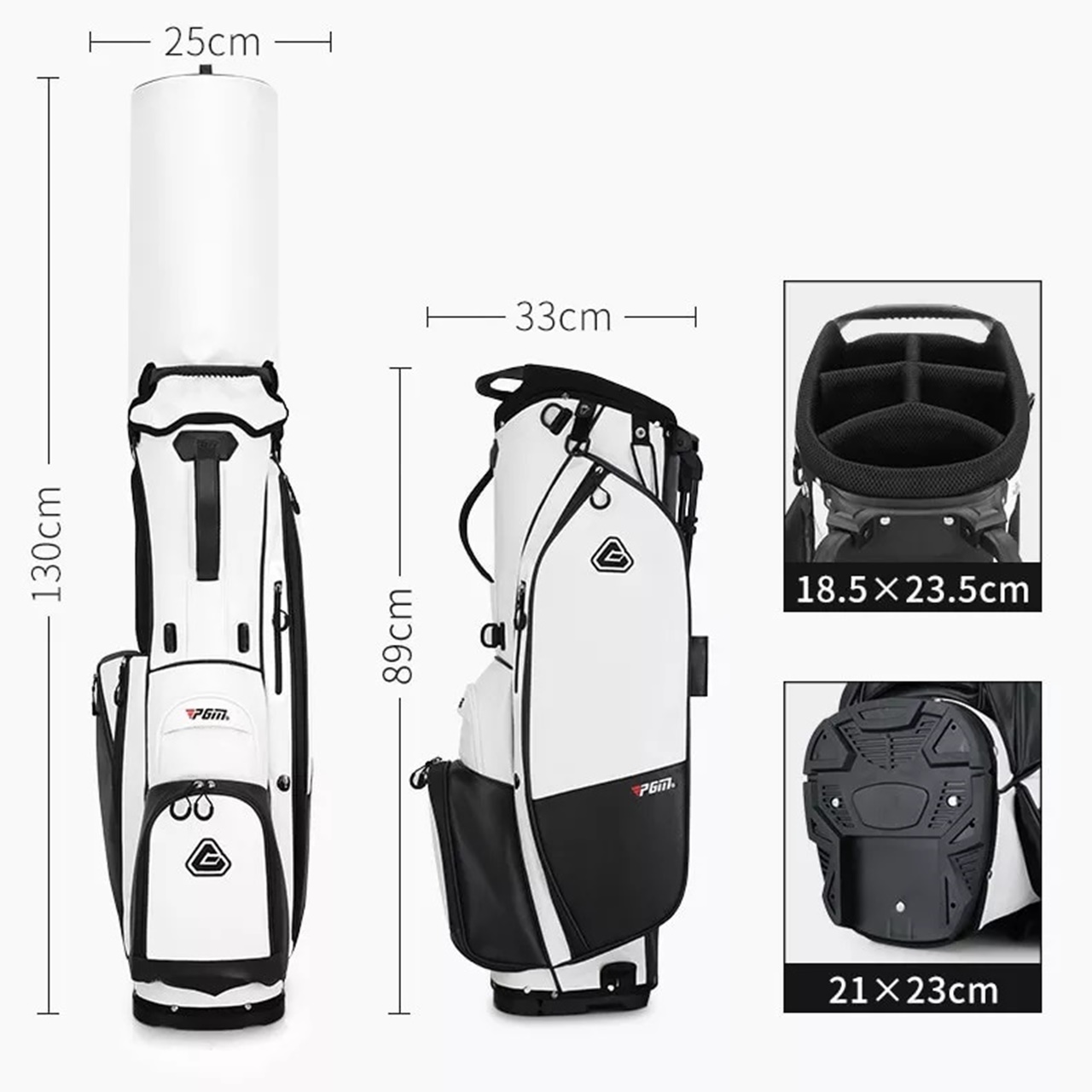 🏌♂️ ถุงกอล์ฟ PGM QB073 กันน้ำ 100% ขาตั้งแข็งแรงมาก