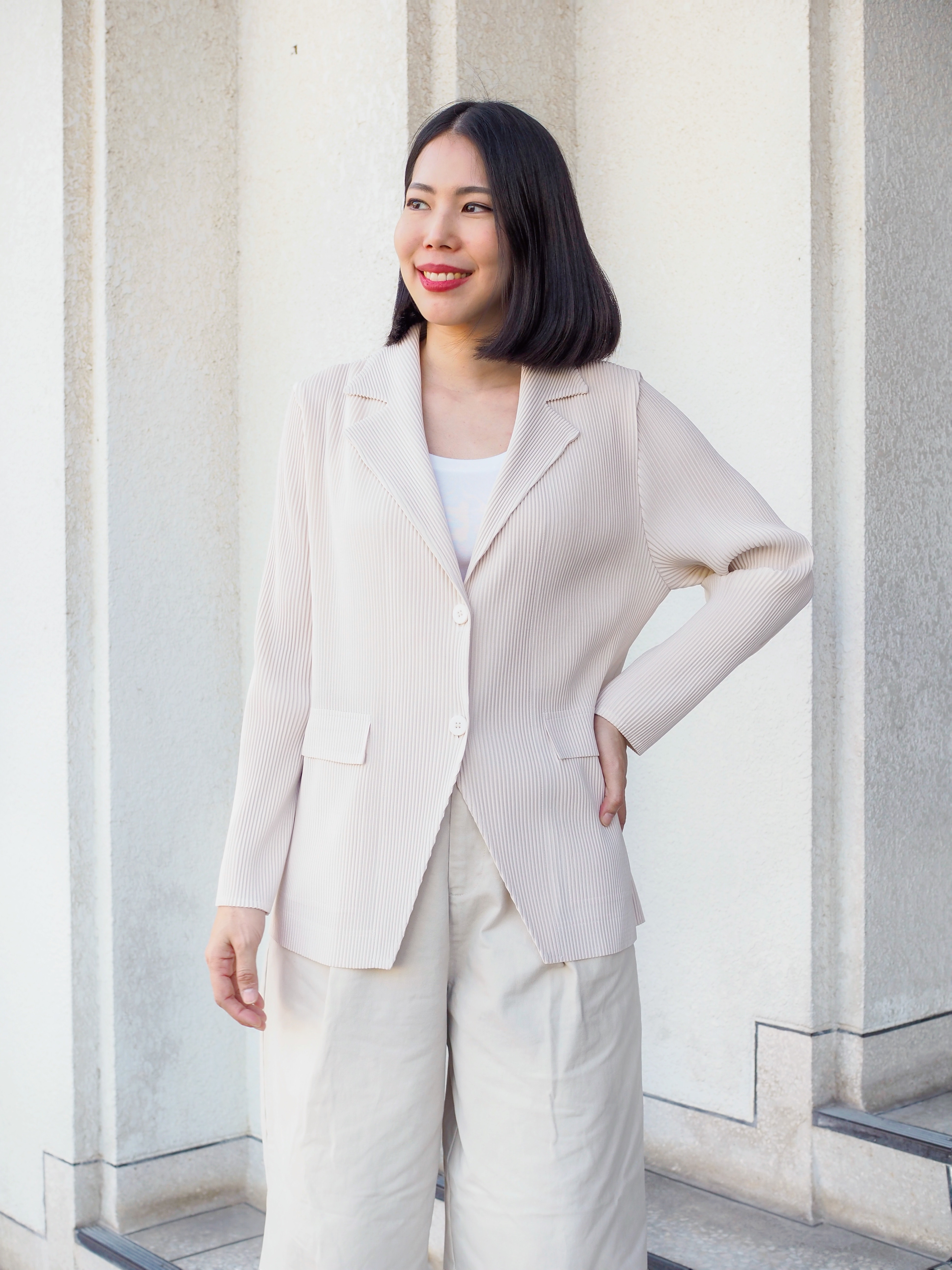 เพิ่มสีใหม่!! 2MUAY รุ่น GJO5131-9 เสื้อคลุมพลีทคุณภาพ THICK V NECK LONG SLEEVE PLEATED CARDIGAN 10 สี FREE SIZE