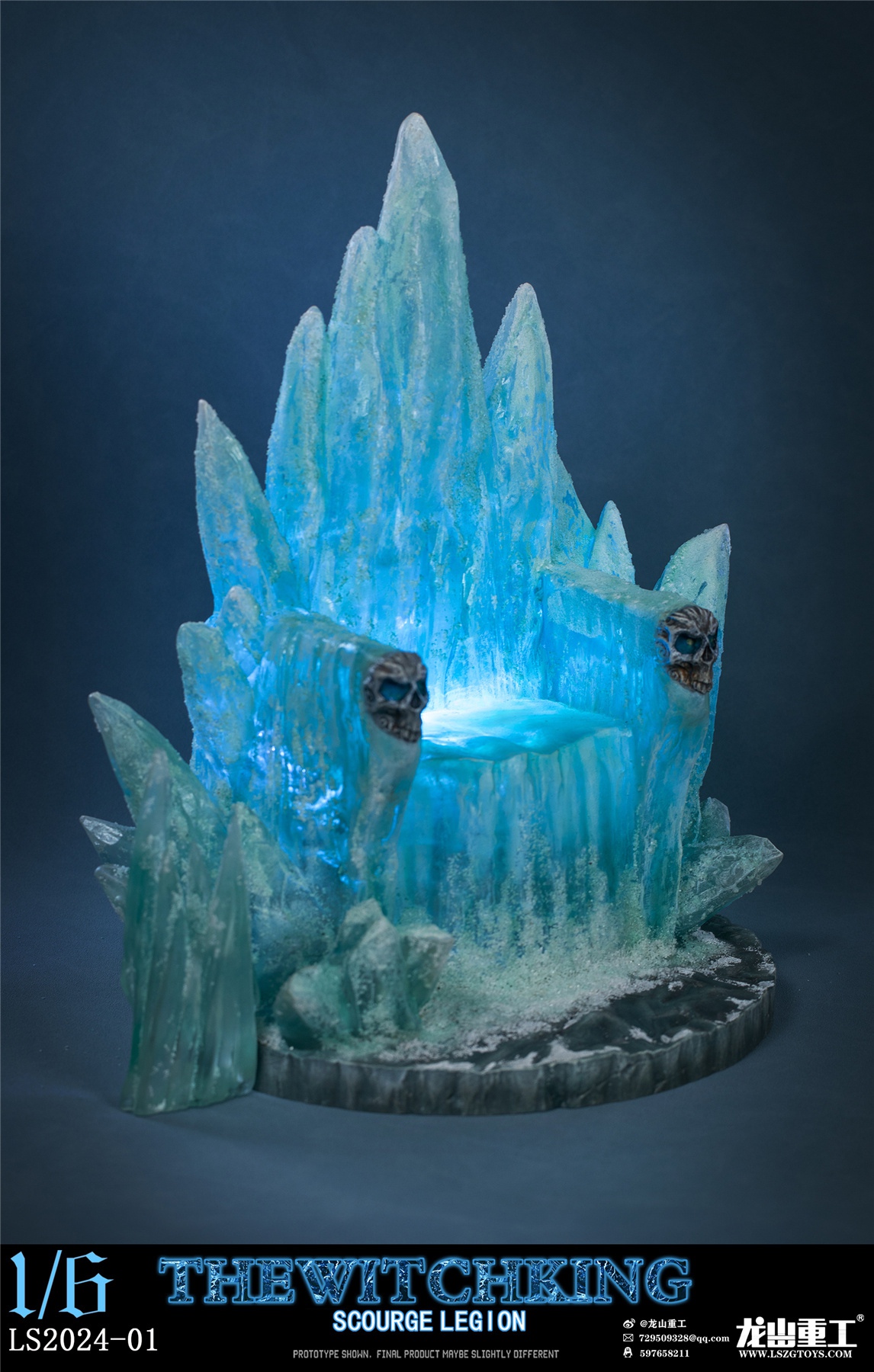 [พร้อมส่ง]Longshan Heavy Industry 1/6 : Lich King - LS2024-01A : Luxury Edition (แบบปกติ+บัลลังก์น้ำแข็ง)"