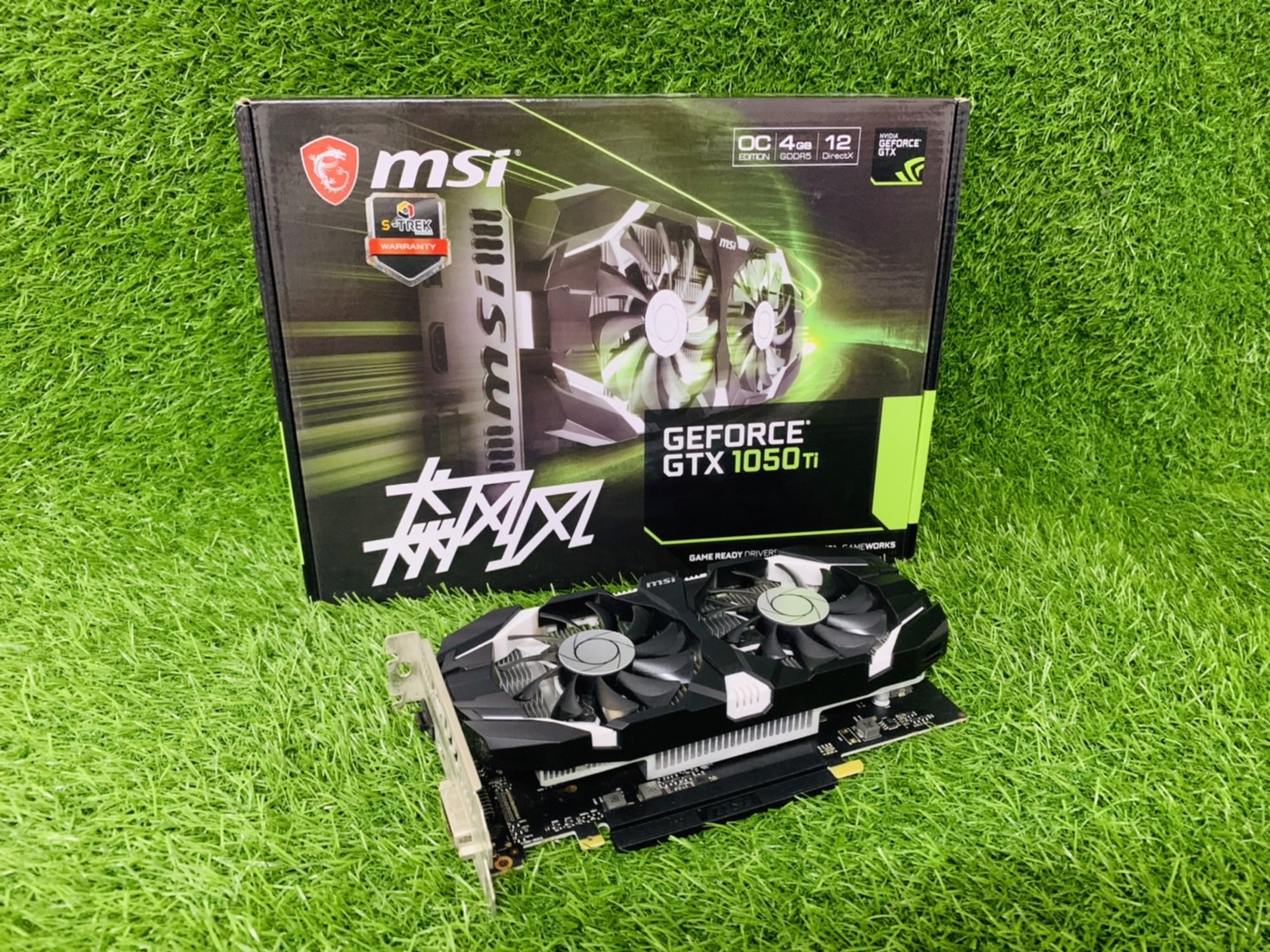กราฟิกการ์ด Msi GTX1050Ti 4GB DDR5 128bit DVI DP HDMI การ์ดเกม MSI Raphic การ์ด