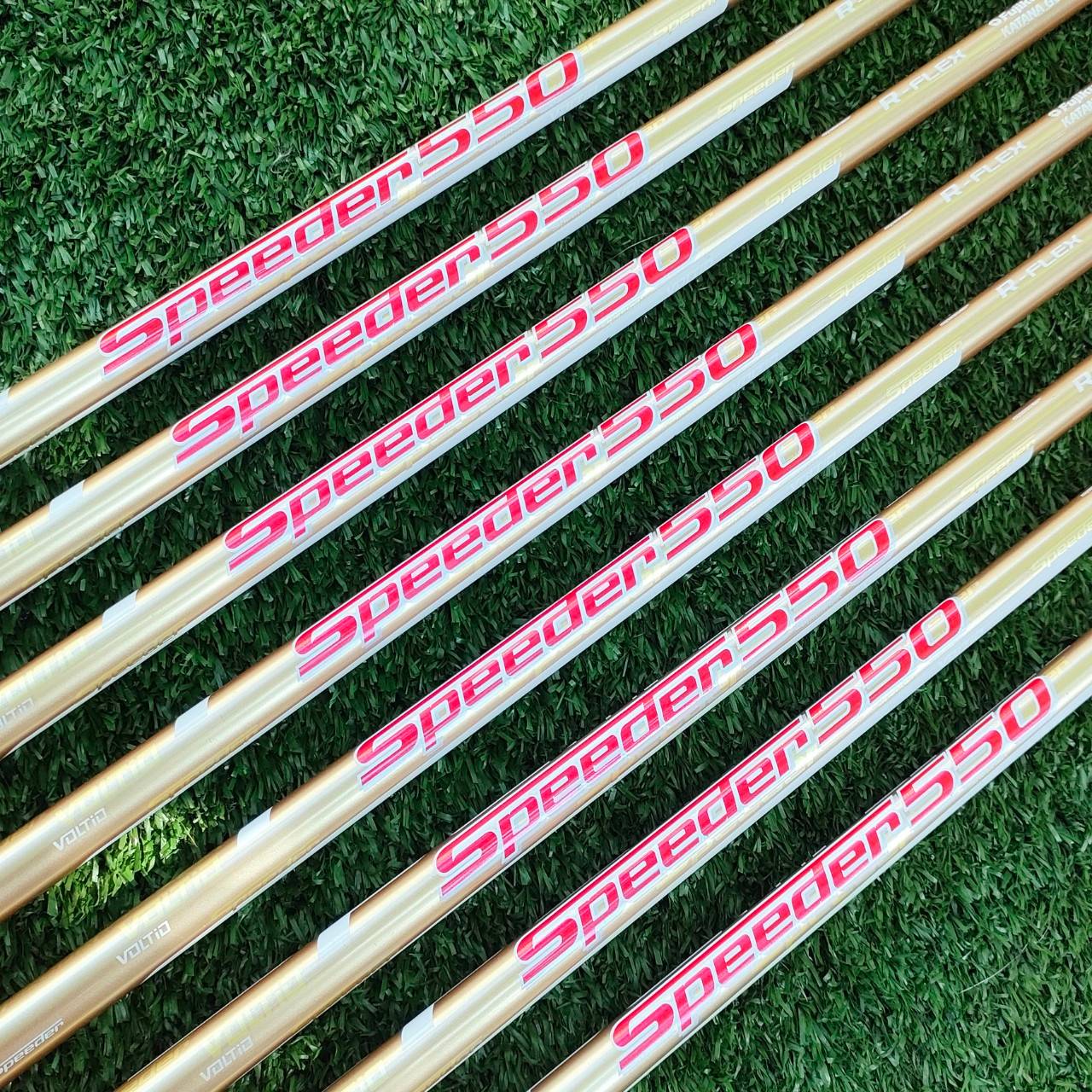 ชุดเหล็ก KATANA VOLTIO MODEL J ก้าน FUJIKURA SPEEDER 550 FLEX R รุ่นสีทองตัวท๊อปที่สุด!!! หน้าเด้งมาก!!!