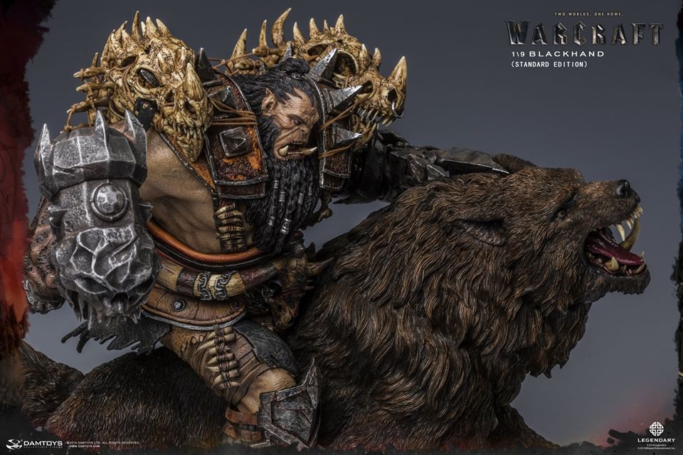 [สั่งจอง]DAMTOYS DMLW014/DMLW015 EPIC SERIES WARCRAFT - BLACKHAND RIDING WOLF STANDARD VER. /IMITATION BRONZE