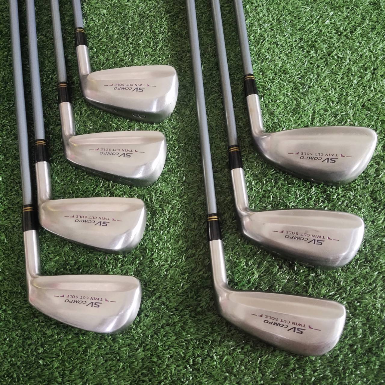 ** ไม้กอล์ฟผู้หญิง ** ชุดเหล็ก DAIWA SV COMPO เทคโนโลยี "Twin Cut Sole" หน้าเคฟล่าทั้งเซ็ต