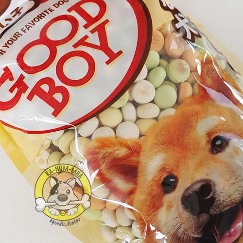 Goodboy บิสกิตกระดุมรสนม คละสี 500g