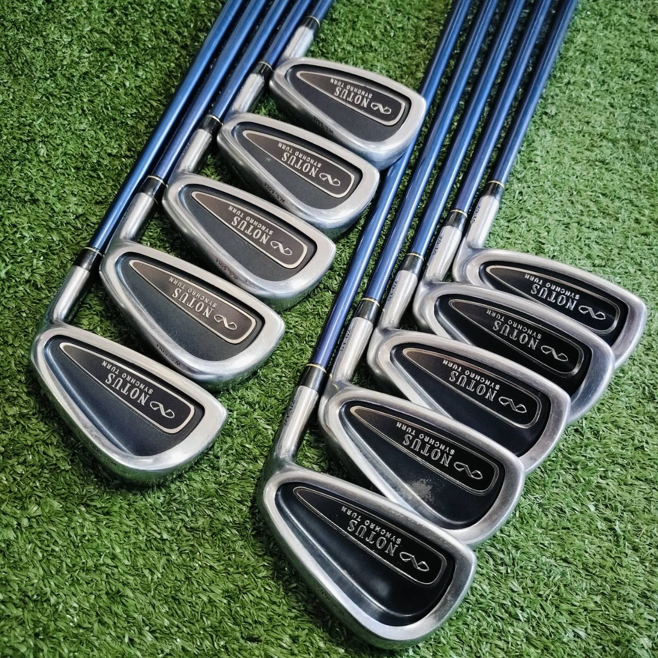 ชุดเหล็ก MIZUNO NOTUS SYNCHRO TURN มีเหล็ก 3-9 เเละ PW SW FW ชุดใหญ่ 10 ชิ้น!!! ก้าน PURE SELECT A-TI FLEX SR ตัวนีตี้ไกลจัด ไม้กอล์ฟพรีเมี่ยมมือสอง ของแท้ By NakaraLuxurious