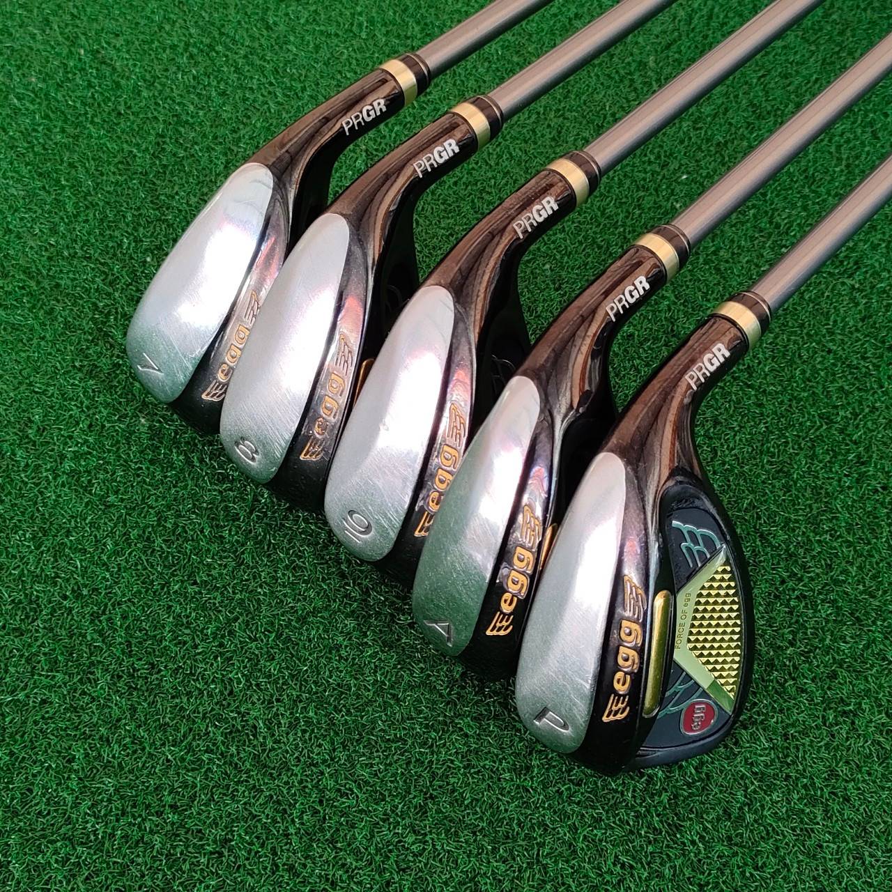 ชุดเหล็ก PRGR EGG FORCE OF EGG มีเหล็ก 7 8 9 เเละ AW PW เหล็ก SUPER พรีเมี่ยม