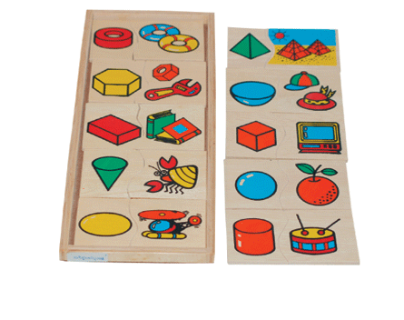 เกมจับคู่ภาพกับรูปทรง , ของเล่นไม้, ของเล่นเสริมพัฒนาการ, ของเล่นเด็กอนุบาล, สื่อการสอนเด็กอนุบาล