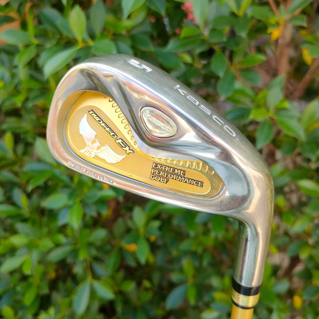 ชุดเหล็ก KASCO INDEED EX มีเหล็ก 5-9 เเละ PW AW SW ก้าน INDEED EX FLEX R ชุดพรีเมี่ยมสูงสุดของ KASCO หน้า MARAGING เด้งสุดขีด