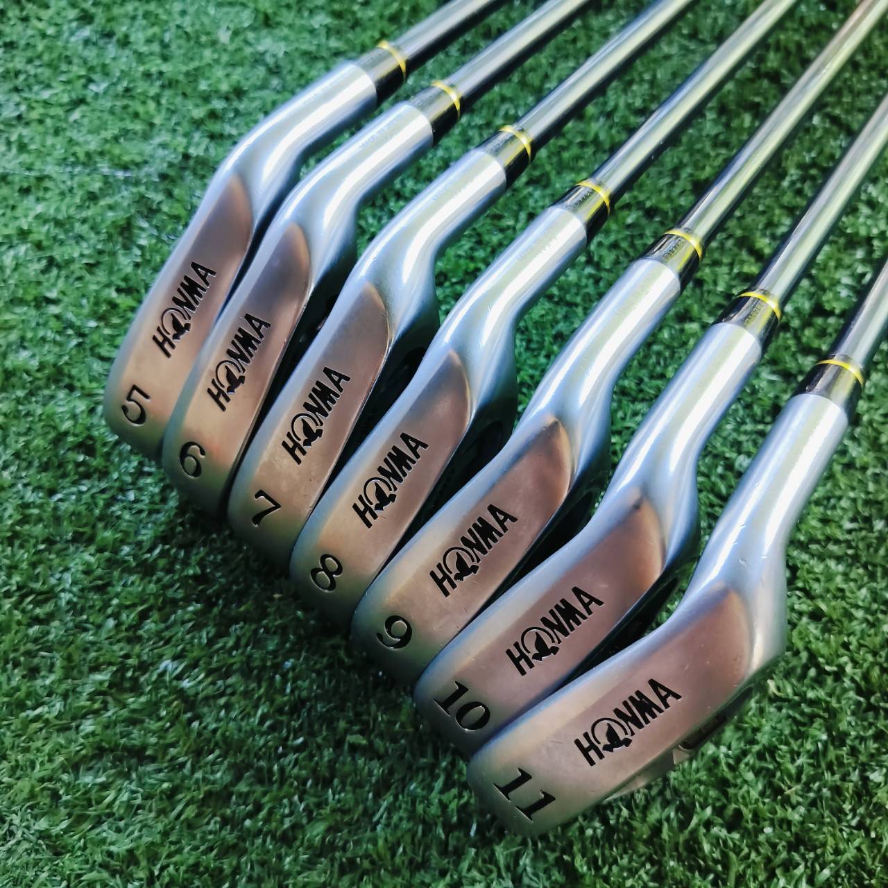 ***ไม้กอล์ฟผู้หญิงพรีเมี่ยม*** ชุดเหล็ก HONMA TM 504C ก้าน ARMRQ 846 FLEX L **1ดาว** เป็นก้านถักพรีเมี่ยมสูงสุดของญี่ปุ่น ไม้กอล์ฟพรีเมี่ยมมือสอง ของแท้ By NakaraLuxurious