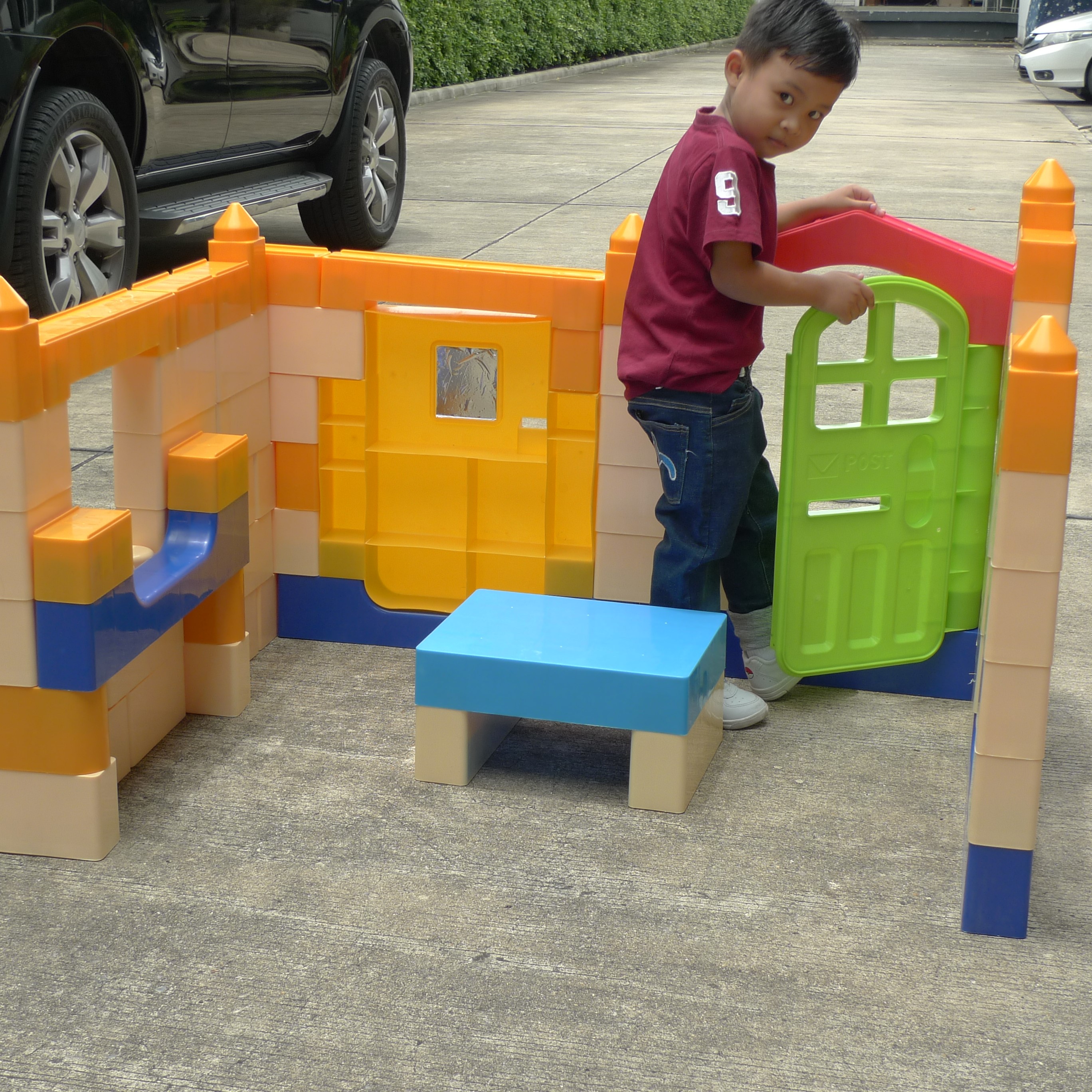 0741 Big Block บล็อกยักษ์ต่อสร้างบ้าน สีพาสเทล ขนาดใหญ่ 75 ชิ้น มีแถมเพิ่มอีก , พลาสติกหนาอย่างดี พร้อมส่ง มีจำกัด ราคาโรงงาน