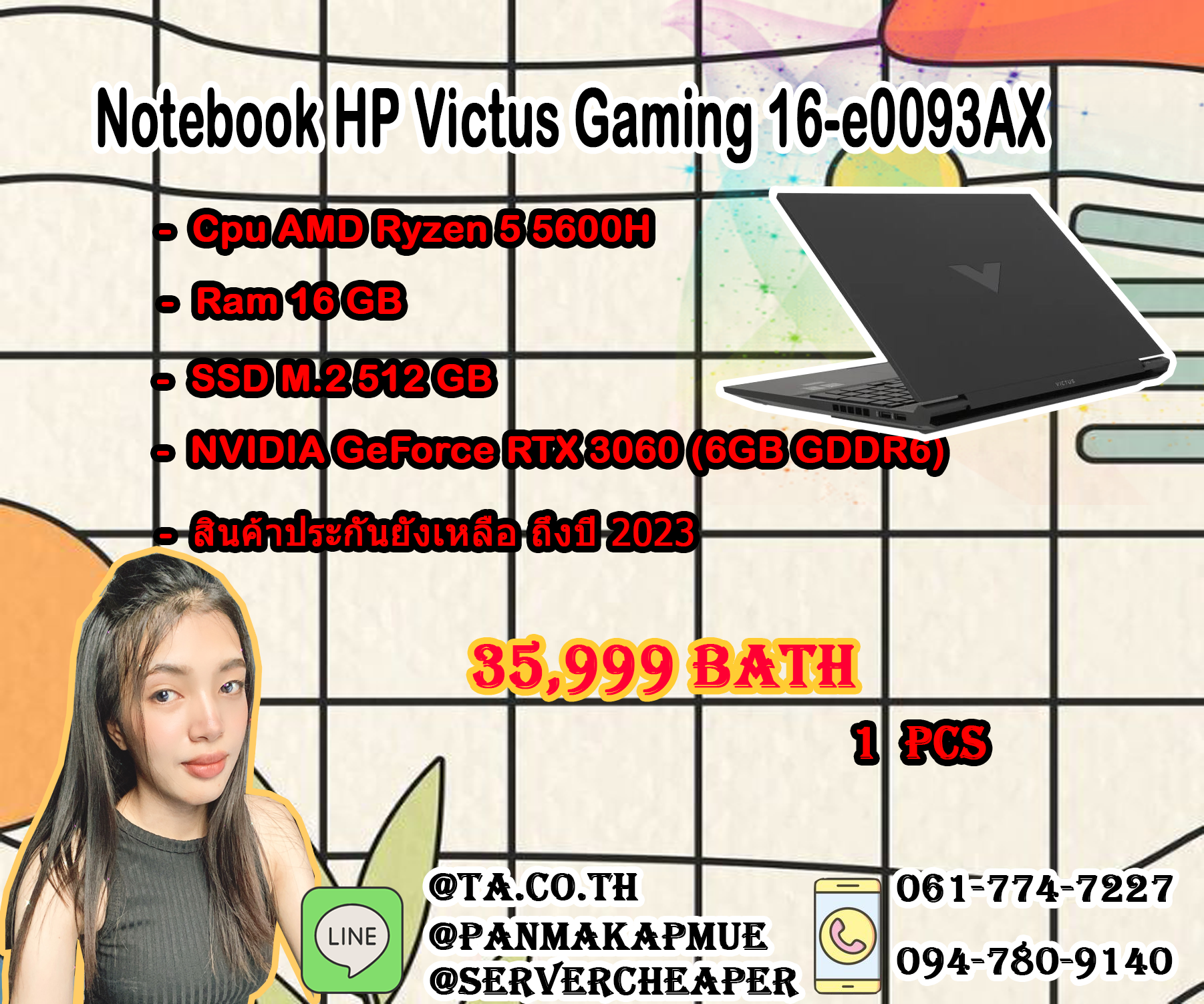 HP victus 16 ryzen5600H
