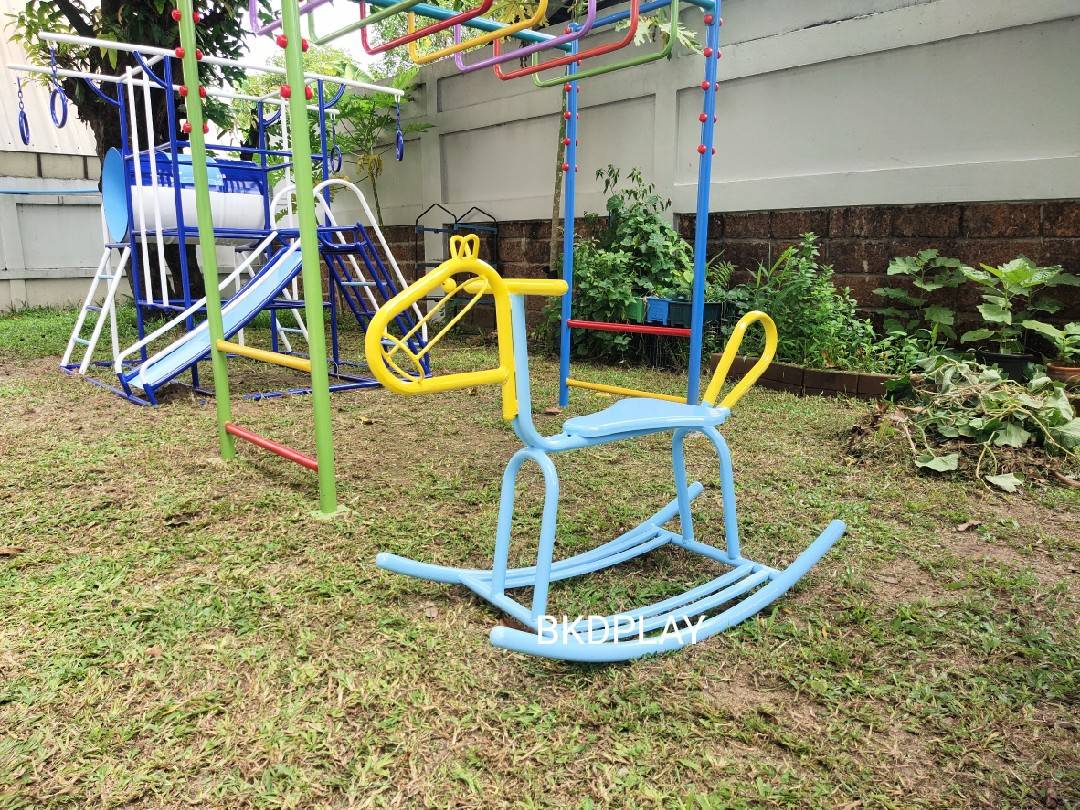 เครื่องเล่นสนาม กลางแจ้ง เหล็ก,โยกเยก ม้าโยกเบาะเหล็ก Outdoor Playground, ราคาโรงงาน สินค้าสั่งผลิต 10-20 วัน