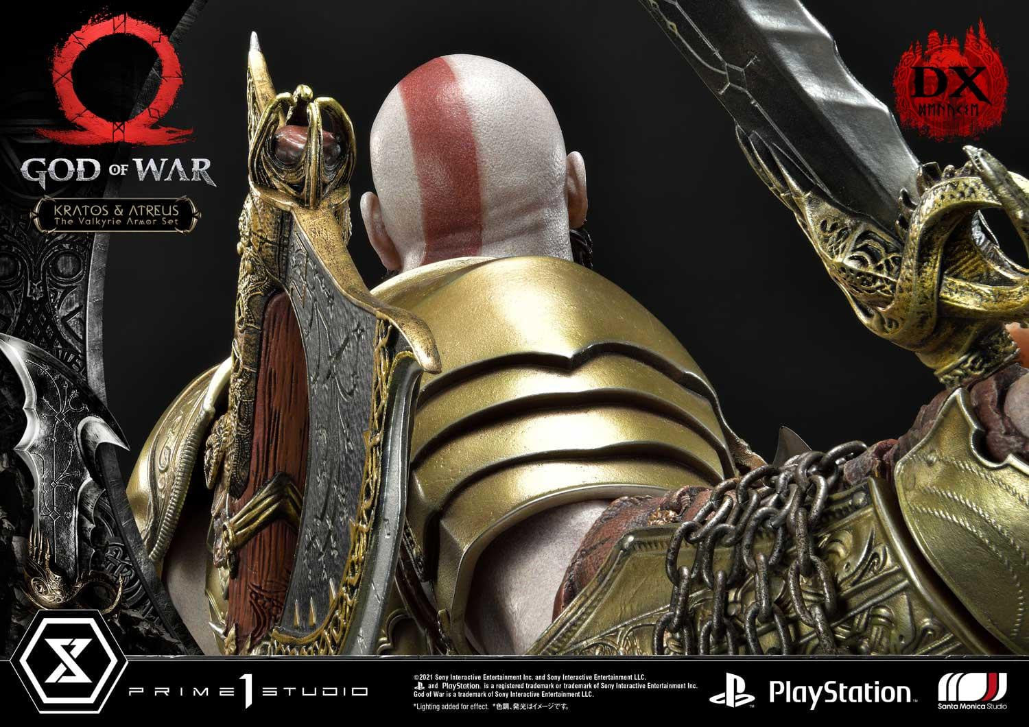 [สั่งจอง]Prime 1 Studio UPMGOW-03DX 1/4 : God of War - Kratos & Atreus The Valkyrie Armor Set (Deluxe Version)