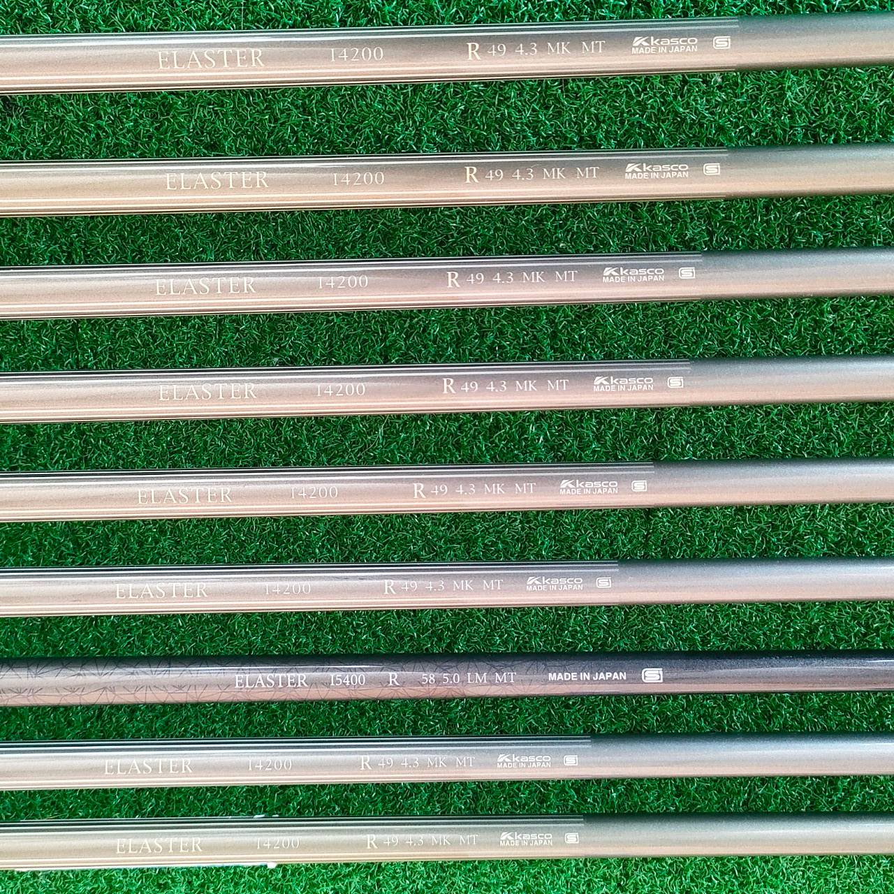 ชุดเหล็ก LEIOS SUPER HYTEN มีเหล็ก 5 - 9 เเละ PW AW(องศา48) AW (องศา53) SW ก้าน KASCO ELASTER I4200 FLEX R เป็นชุดสุดยอดพรีเมี่ยมของ KASCO