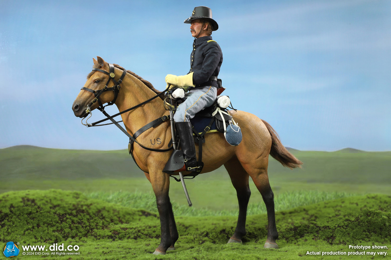 [สั่งจอง] DID E60076 1/6 : Civil War Brown War Horse (Standing)